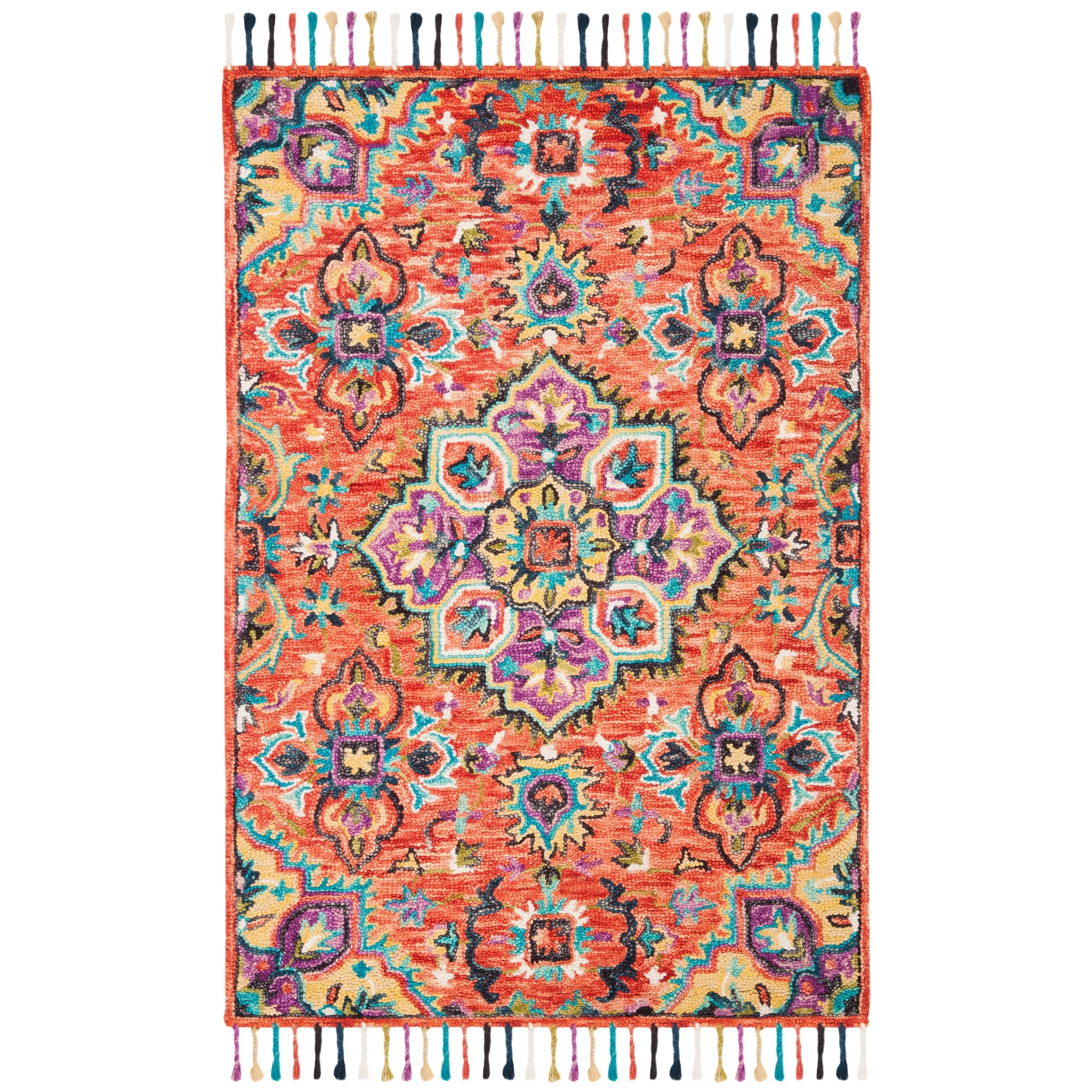 SAFAVIEH Handmade Aspen Irmingard Boho Tribal Wool Medallion Rug