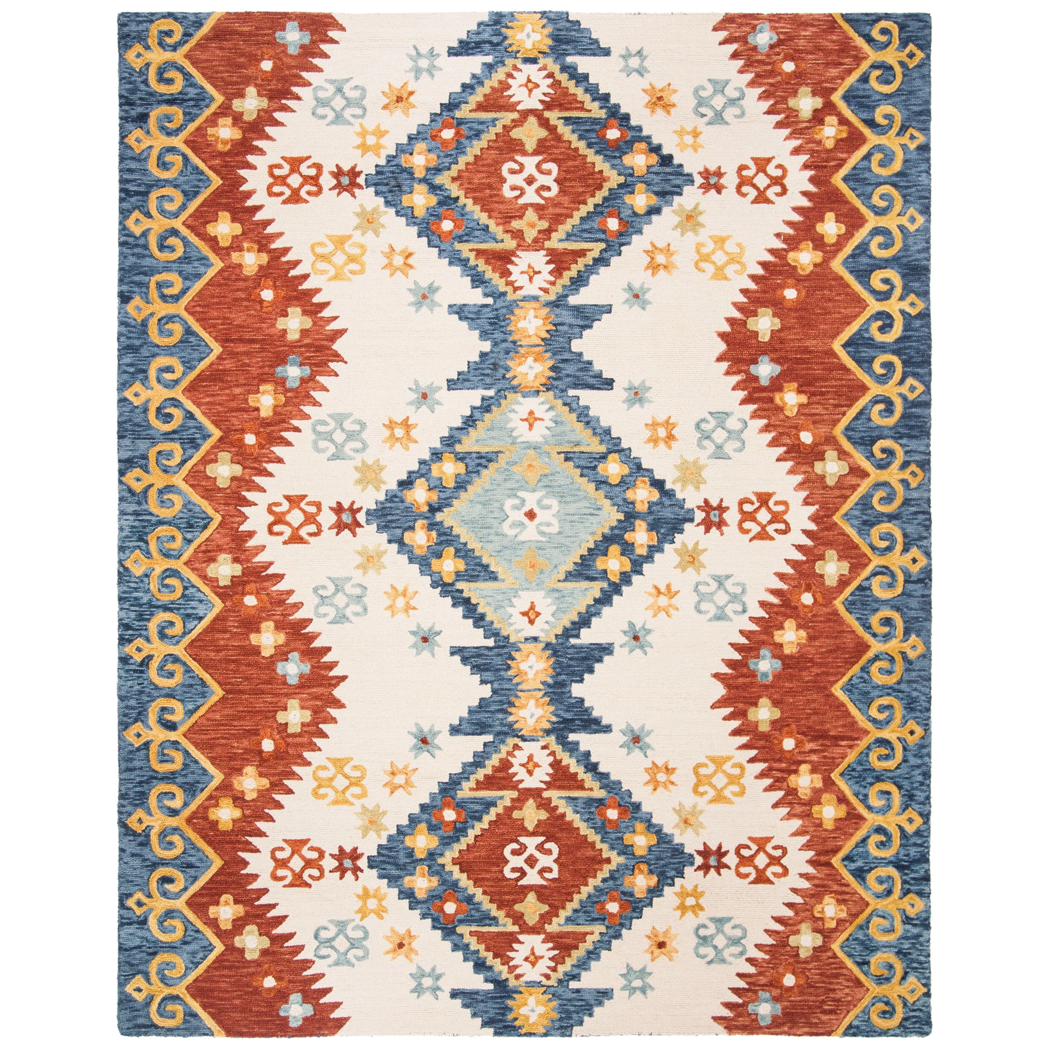 SAFAVIEH Handmade Aspen Melika & Eclectic Tribal Wool Rug