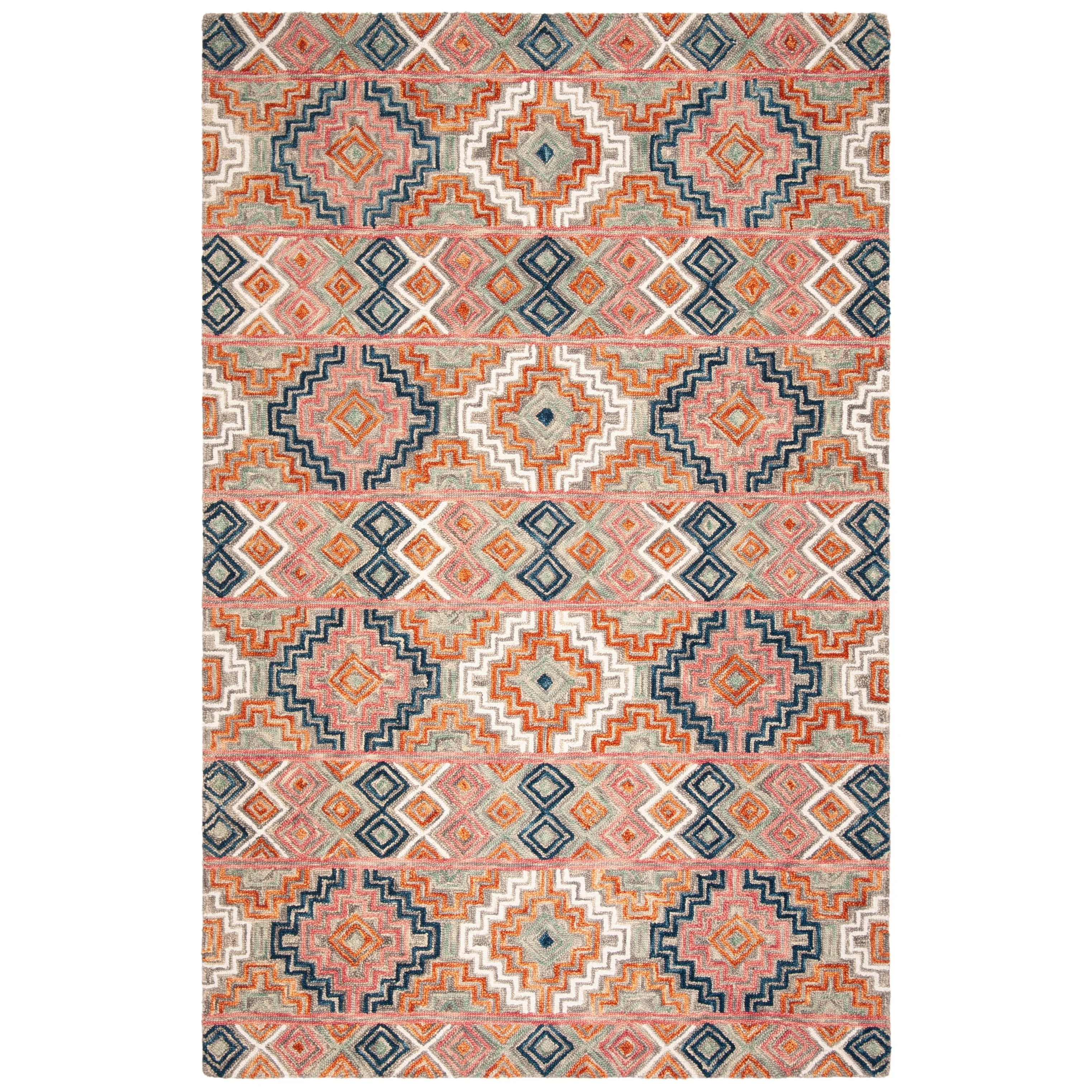 SAFAVIEH Handmade Aspen Perline Bohemian & Eclectic Tribal Wool