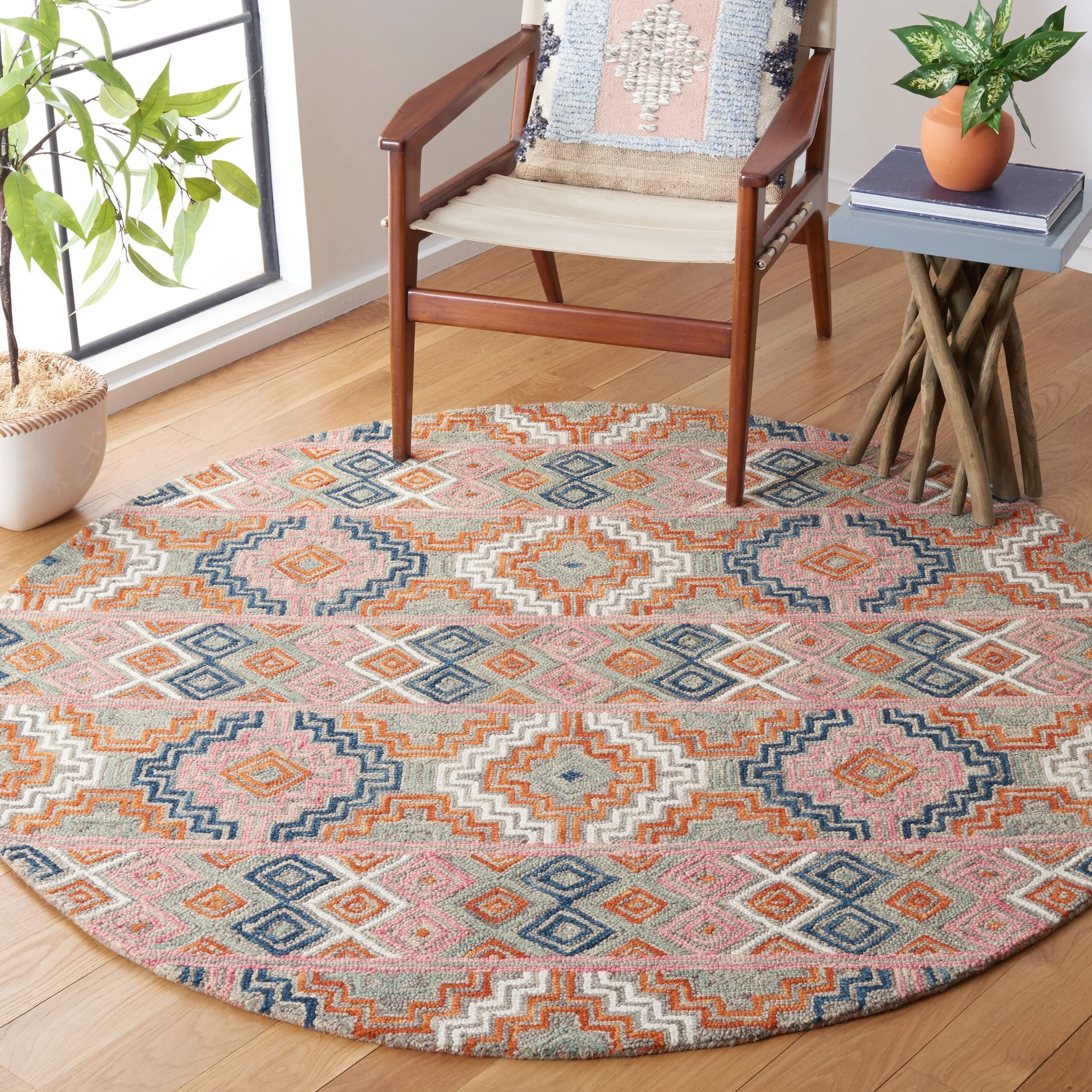 SAFAVIEH Handmade Aspen Perline Bohemian & Eclectic Tribal Wool