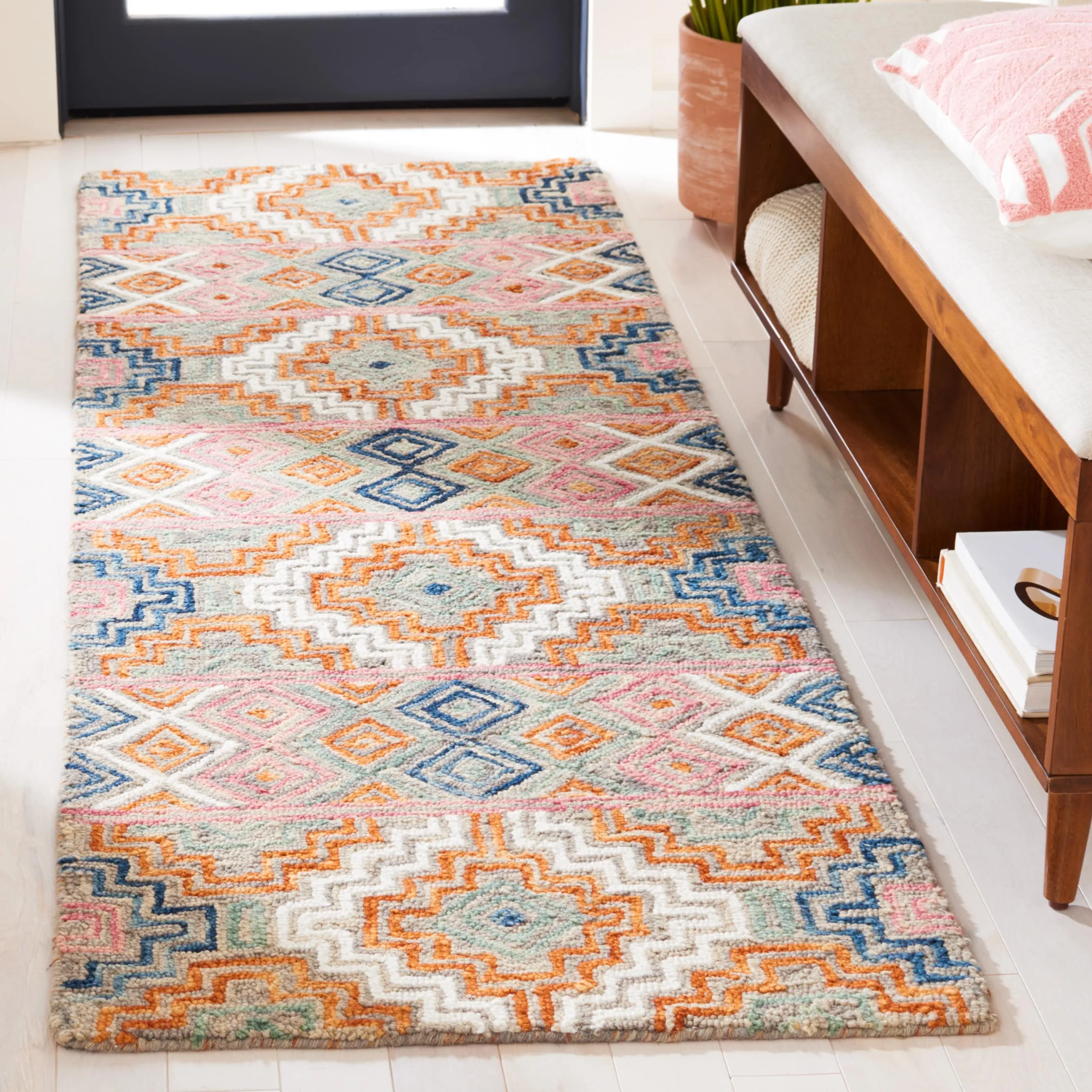 SAFAVIEH Handmade Aspen Perline Bohemian & Eclectic Tribal Wool