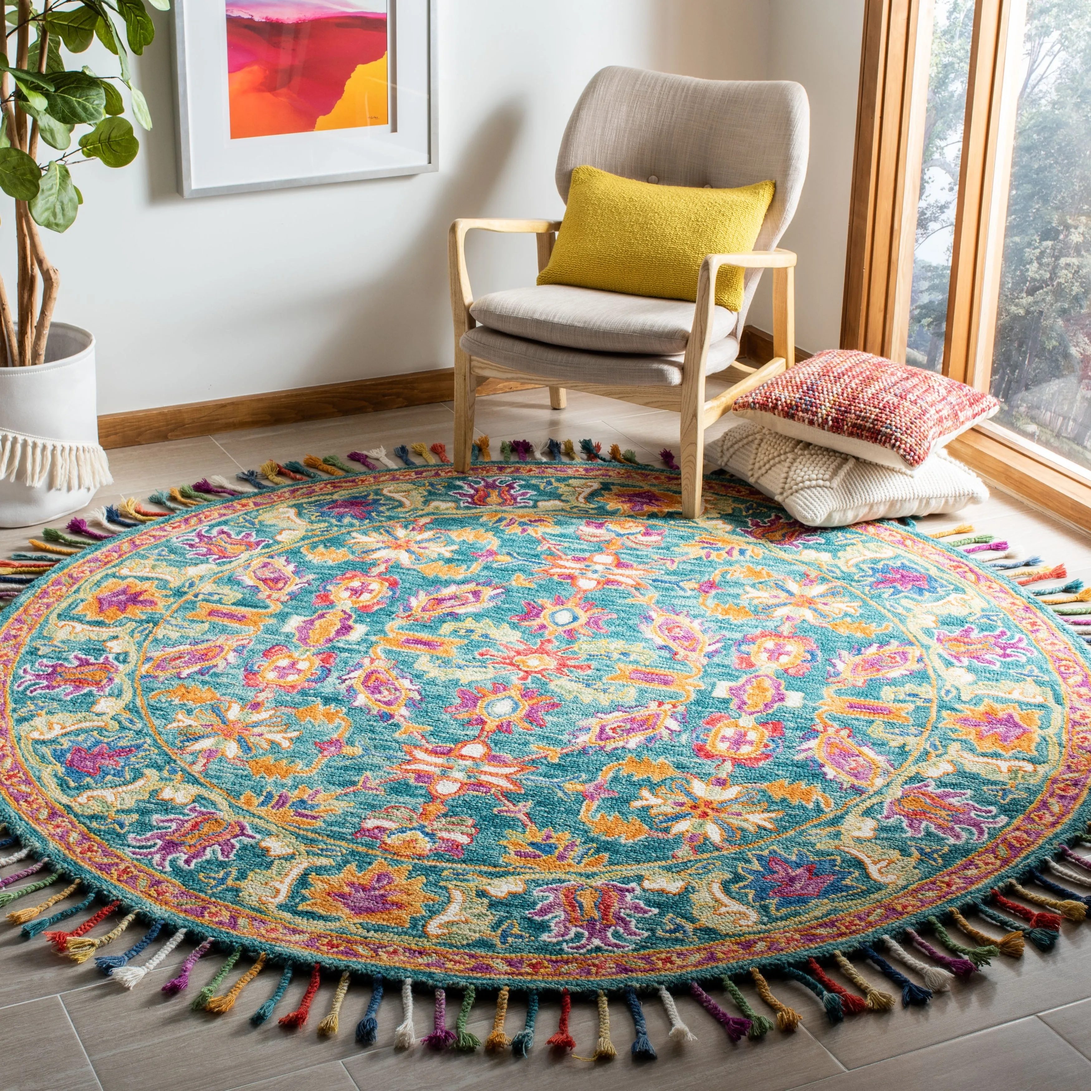 SAFAVIEH Handmade Aspen Soudabeh & Eclectic Floral & Botanical