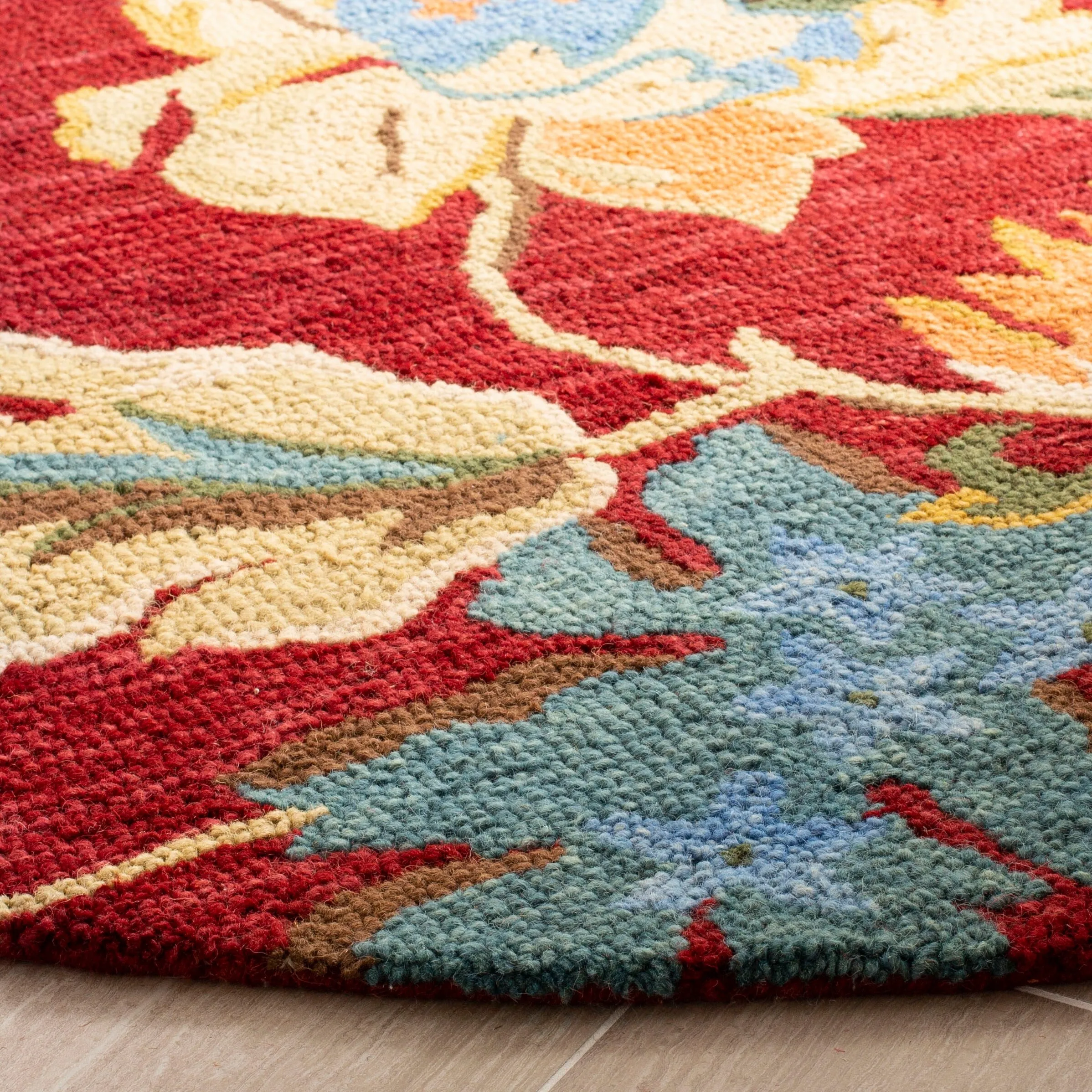 SAFAVIEH Handmade Blossom Ilza Modern Floral Wool Rug