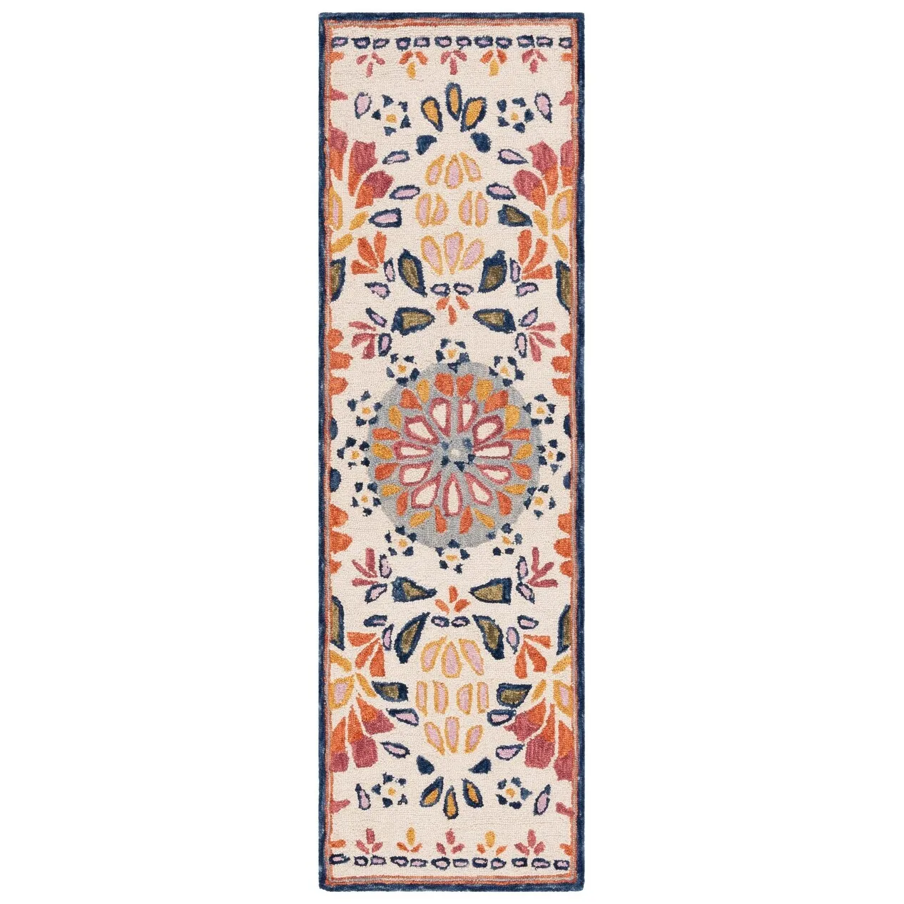 SAFAVIEH Handmade Blossom Kinneret French Country Wool Rug