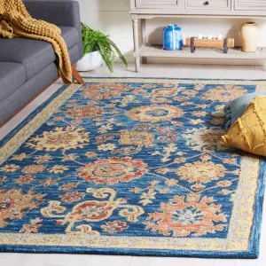 SAFAVIEH Handmade Blossom Petinka French Country Floral Wool Rug