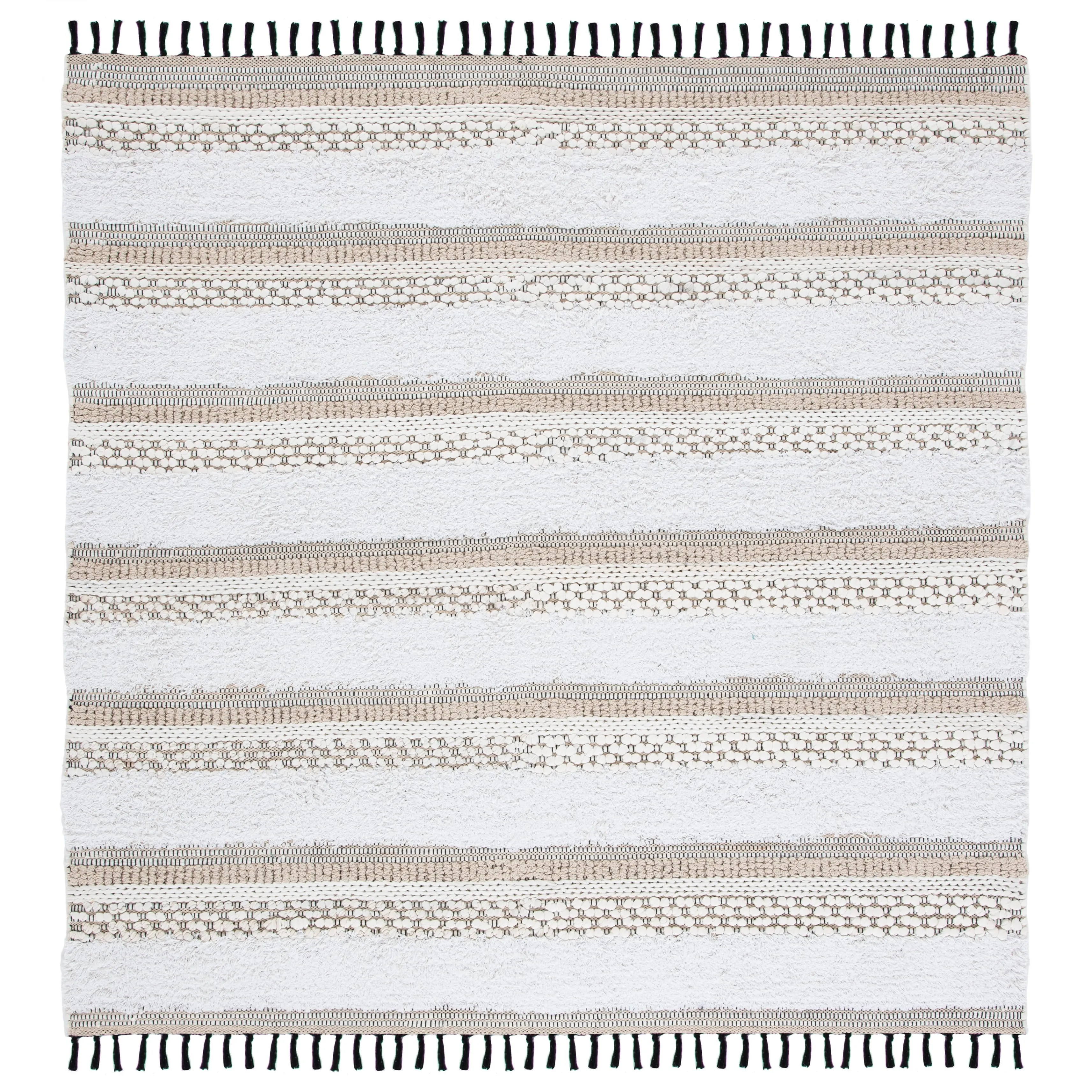 SAFAVIEH Handmade Boston Damilya Coastal Cotton Rug with Fringe