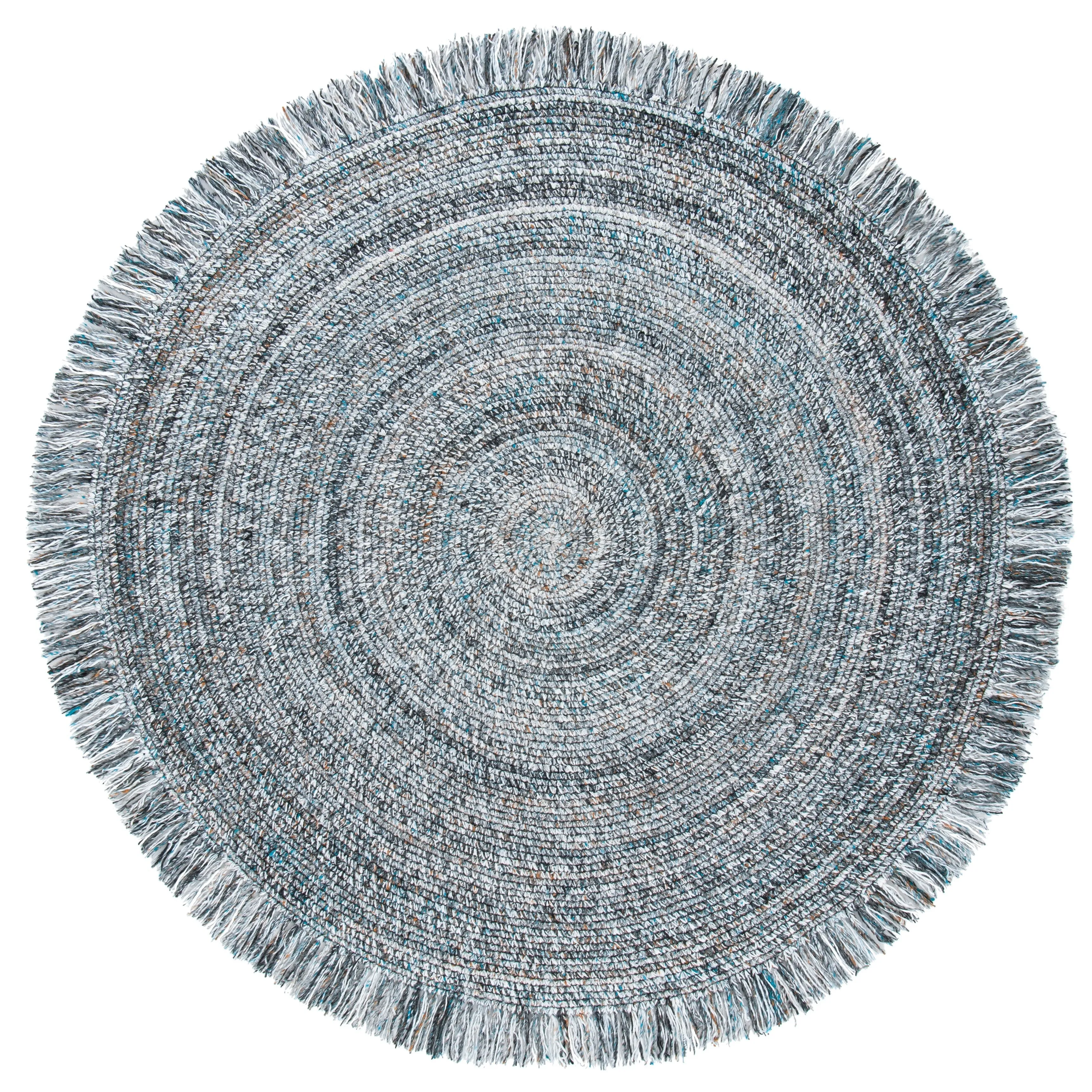 SAFAVIEH Handmade Braided Pelagia Fringe Round Rug
