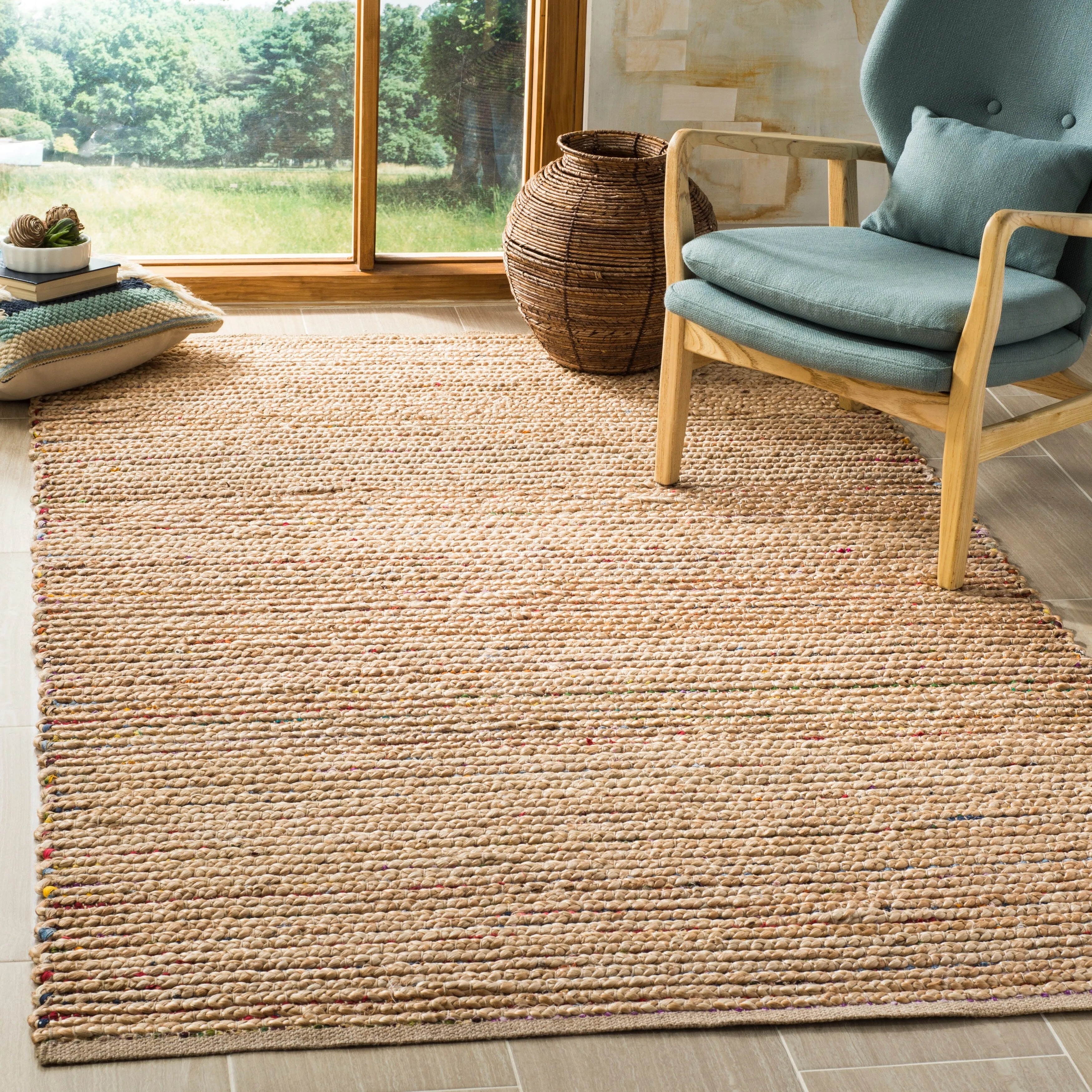 SAFAVIEH Handmade Cape Cod Anjana Coastal Jute Rug