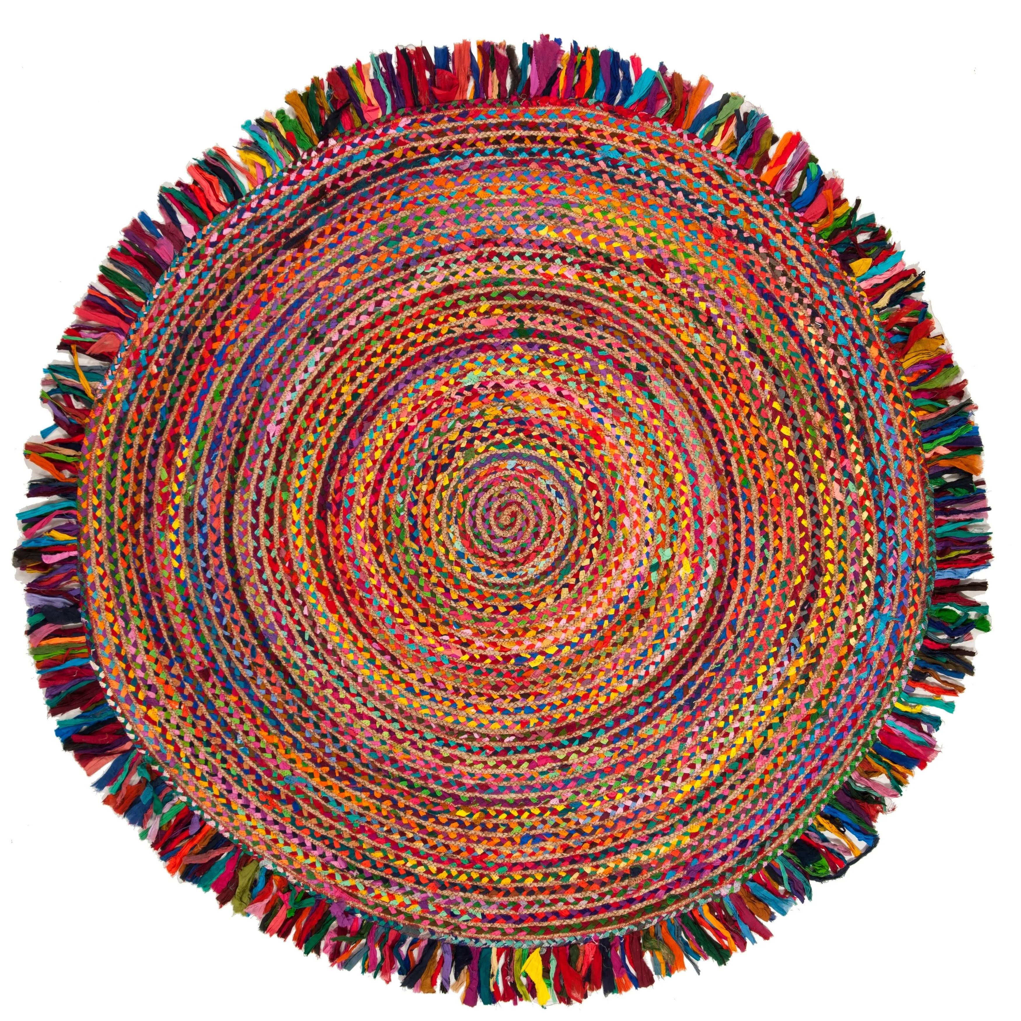 SAFAVIEH Handmade Cape Cod Imbi Coastal Jute Fringe Rug