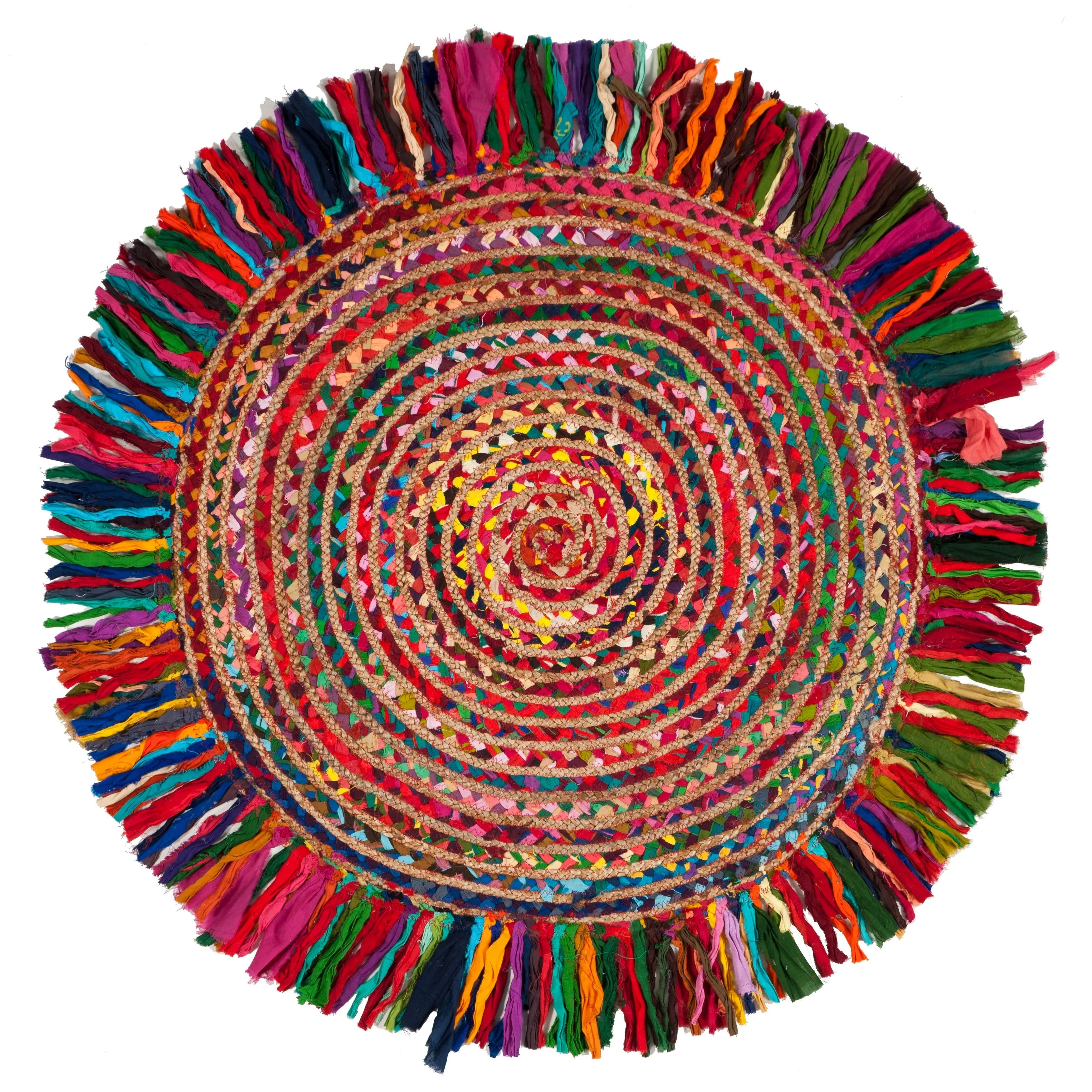 SAFAVIEH Handmade Cape Cod Imbi Coastal Jute Fringe Rug