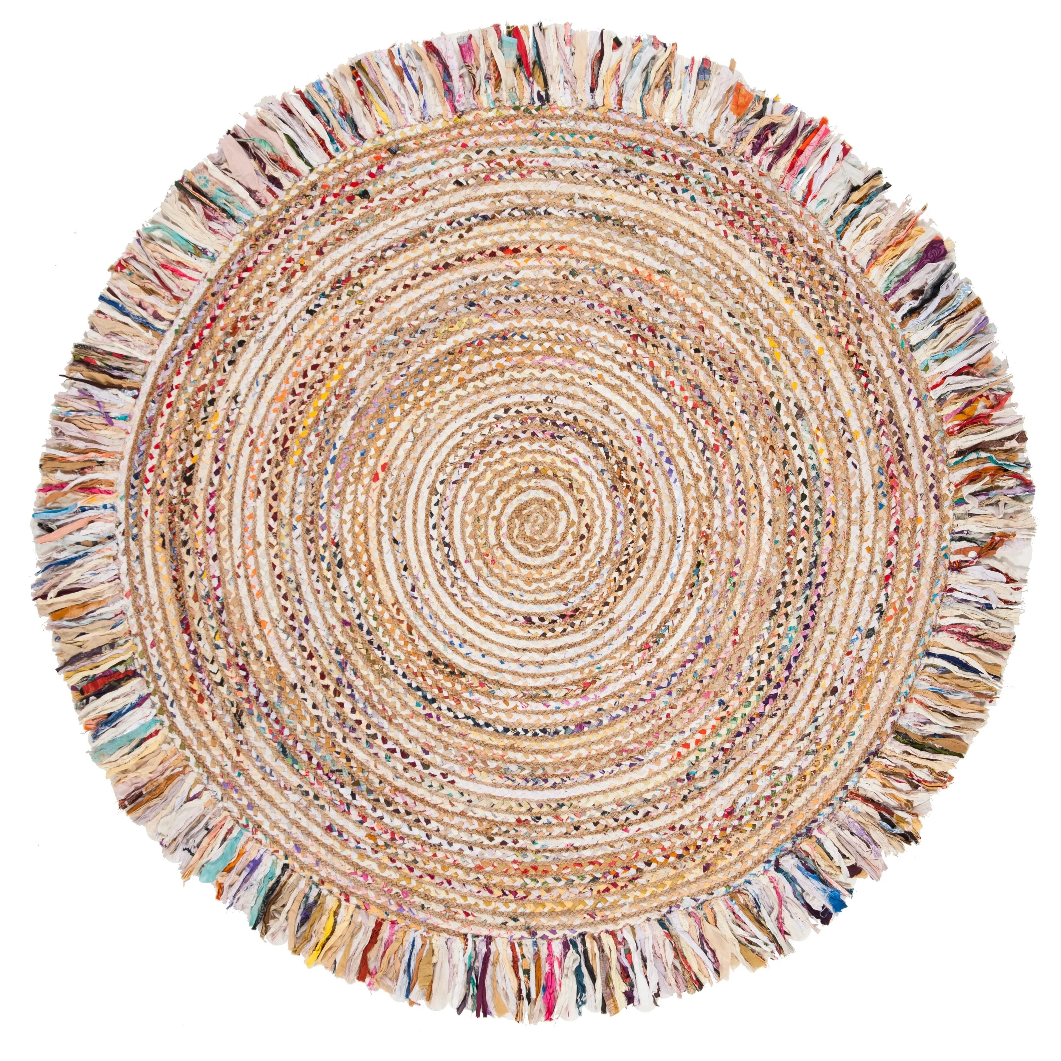 SAFAVIEH Handmade Cape Cod Imbi Coastal Jute Fringe Rug