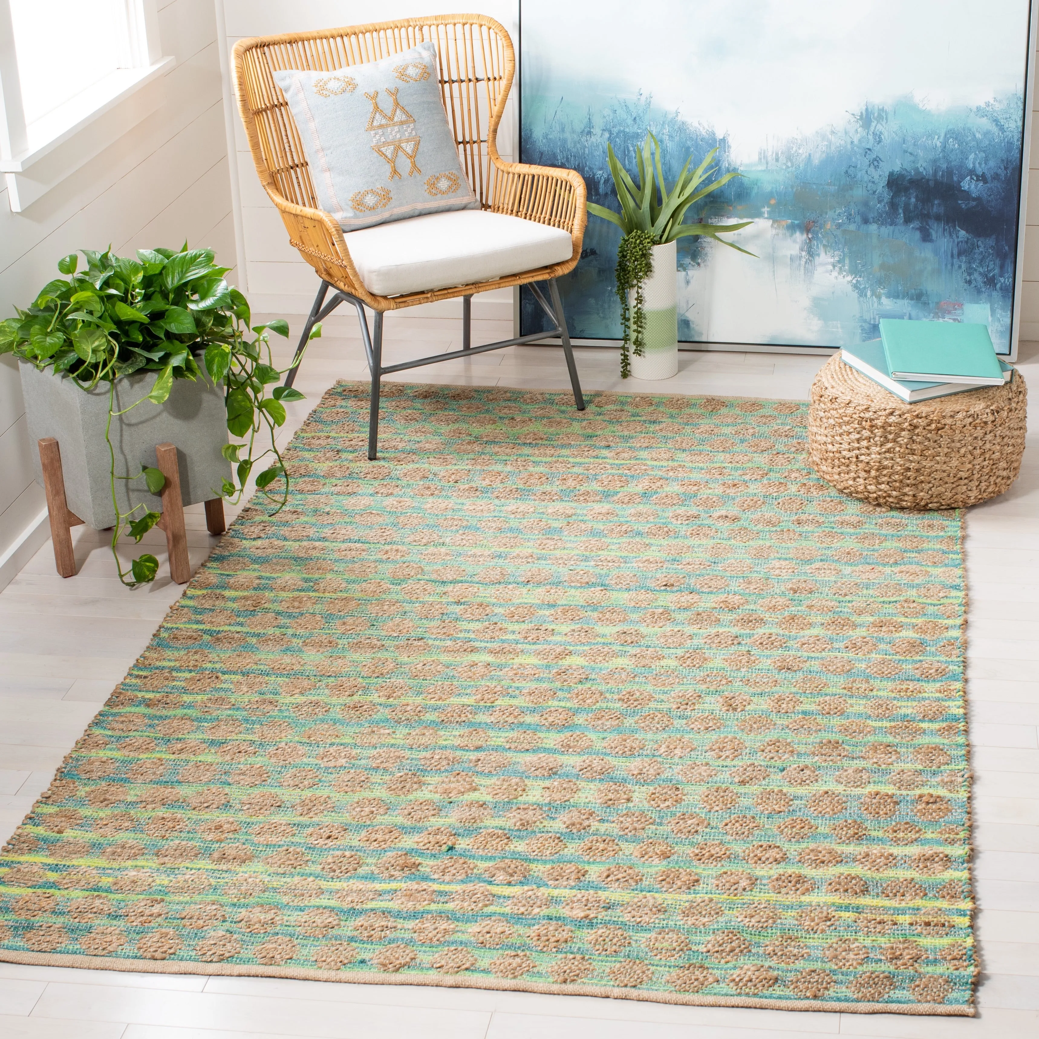 SAFAVIEH Handmade Cape Cod Majella Coastal Jute Rug