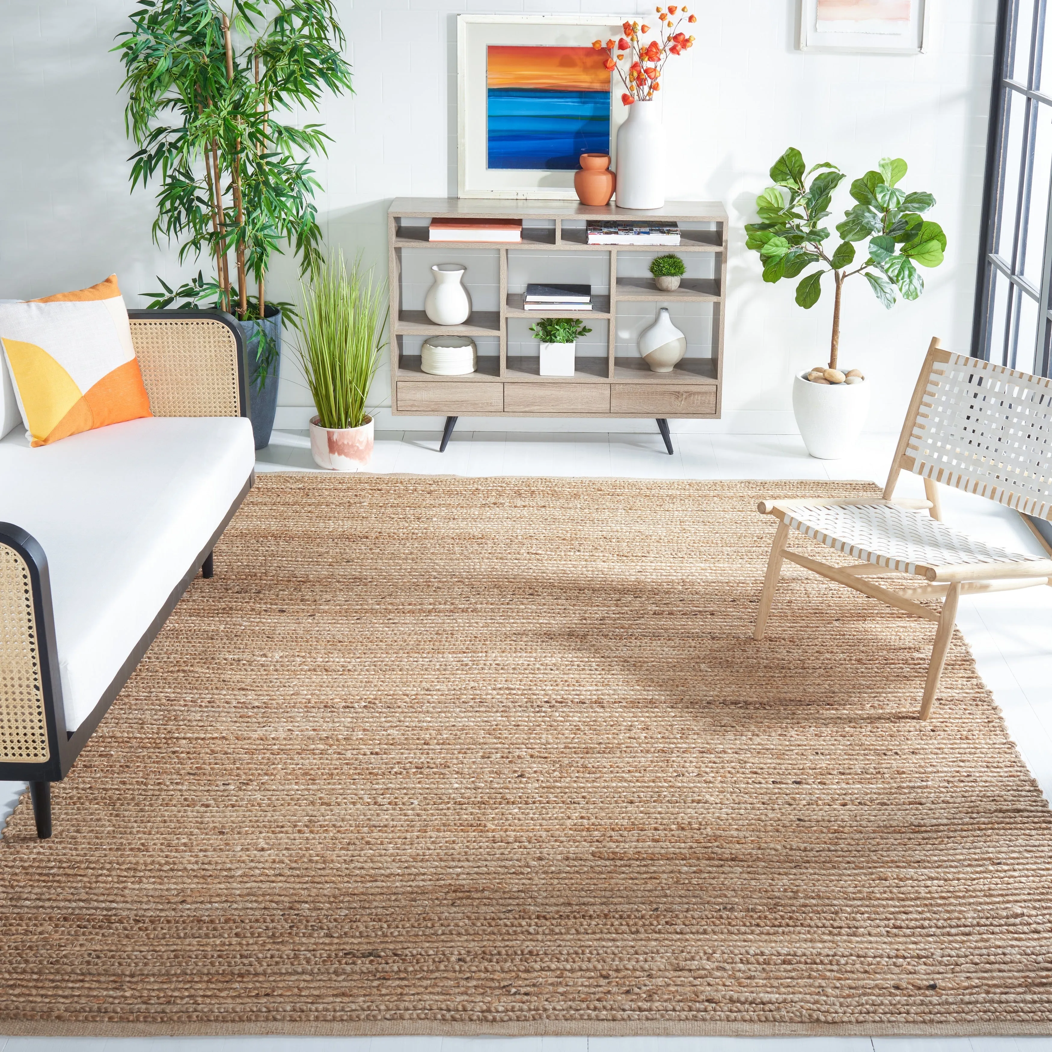 SAFAVIEH Handmade Cape Cod Neelu Coastal Jute Rug