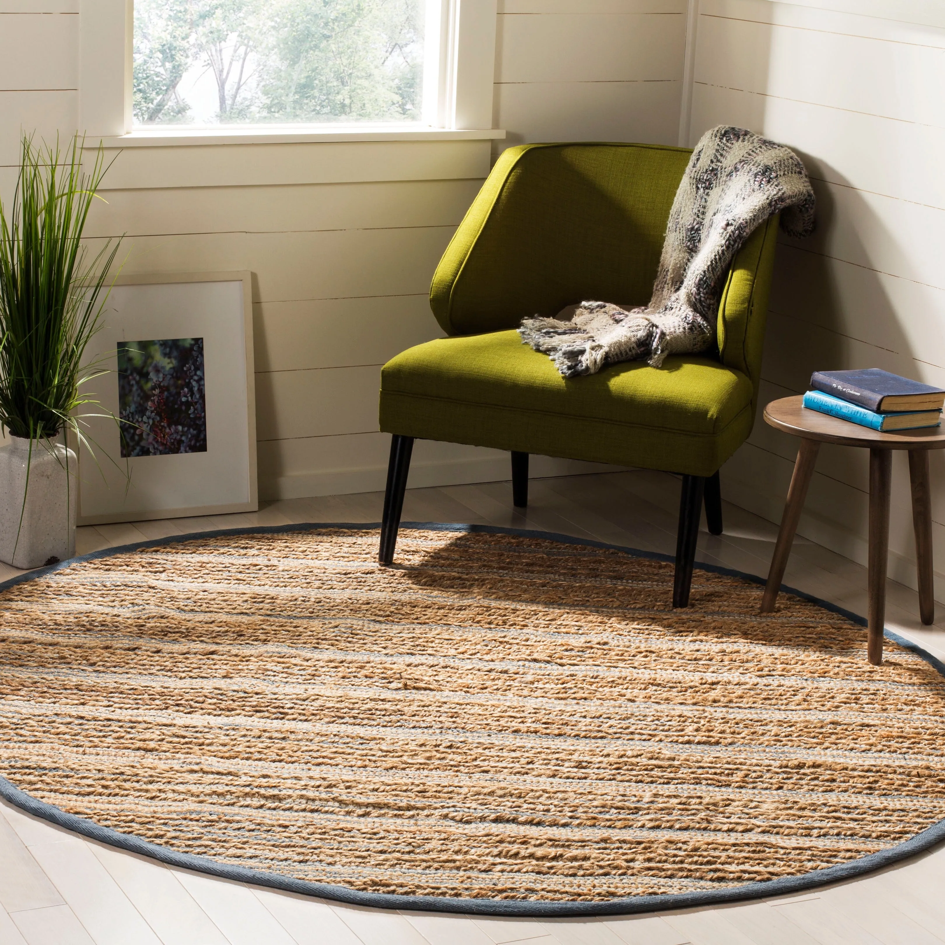 SAFAVIEH Handmade Cape Cod Nicolien Coastal Jute Rug