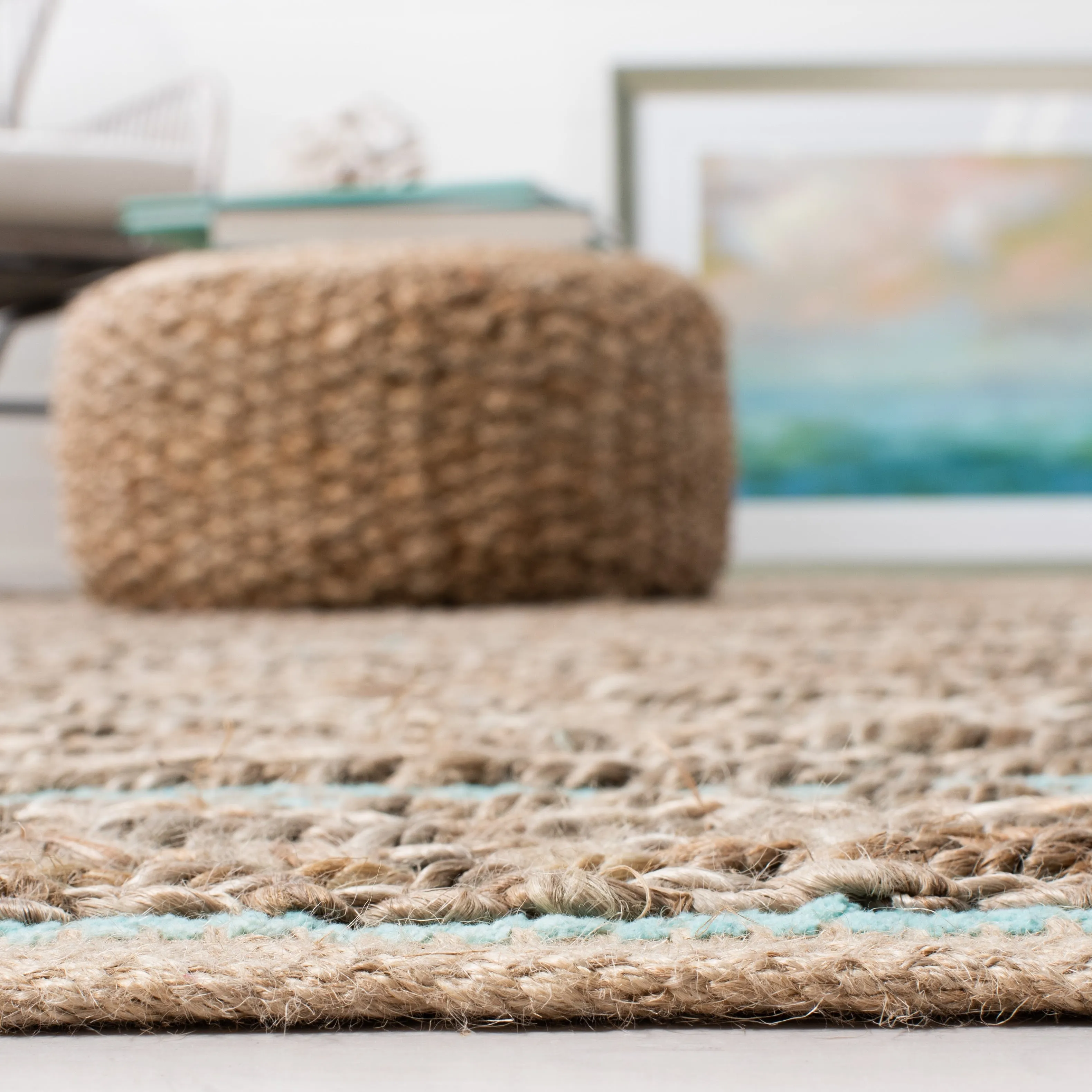 SAFAVIEH Handmade Cape Cod Nicolien Coastal Jute Rug