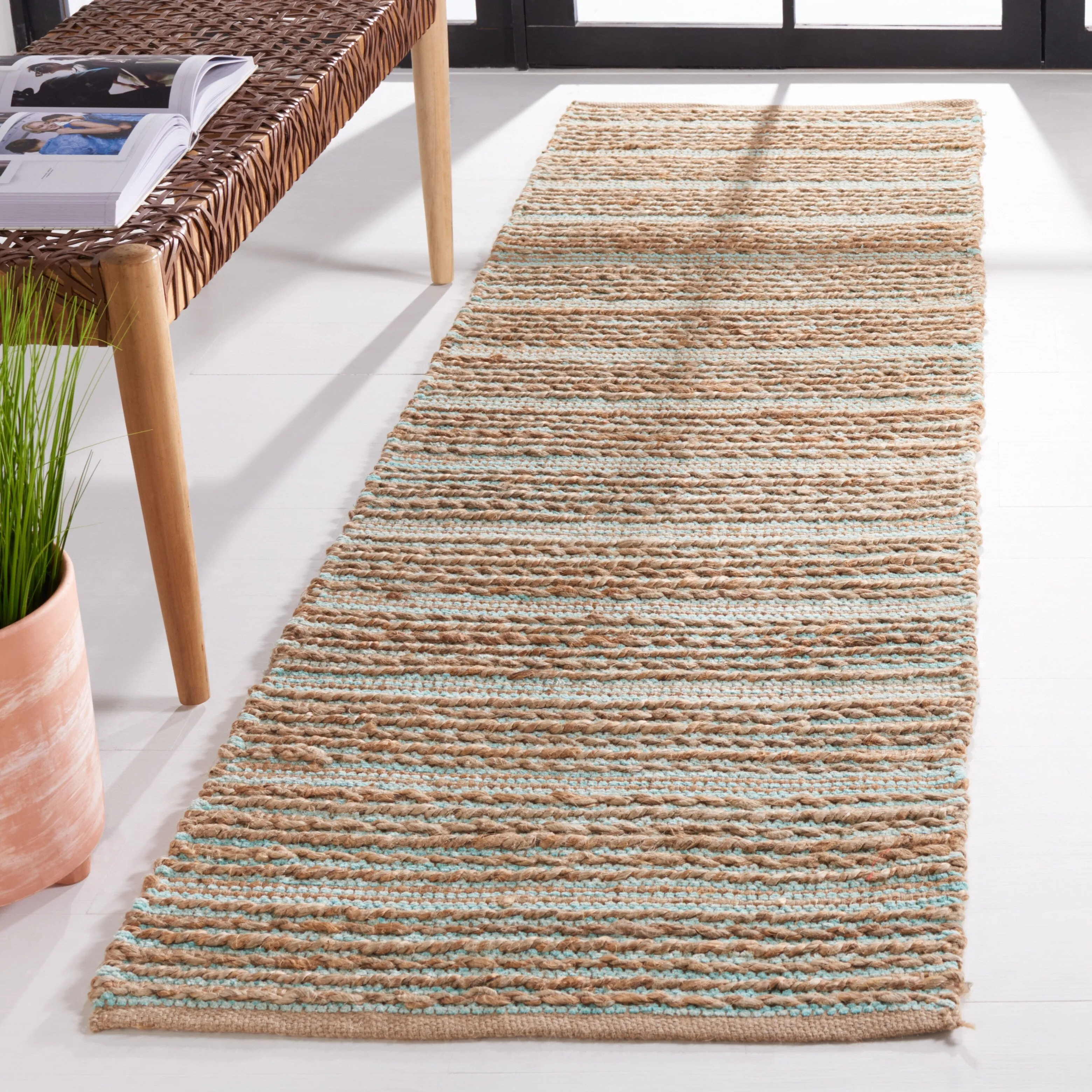 SAFAVIEH Handmade Cape Cod Nicolien Coastal Jute Rug