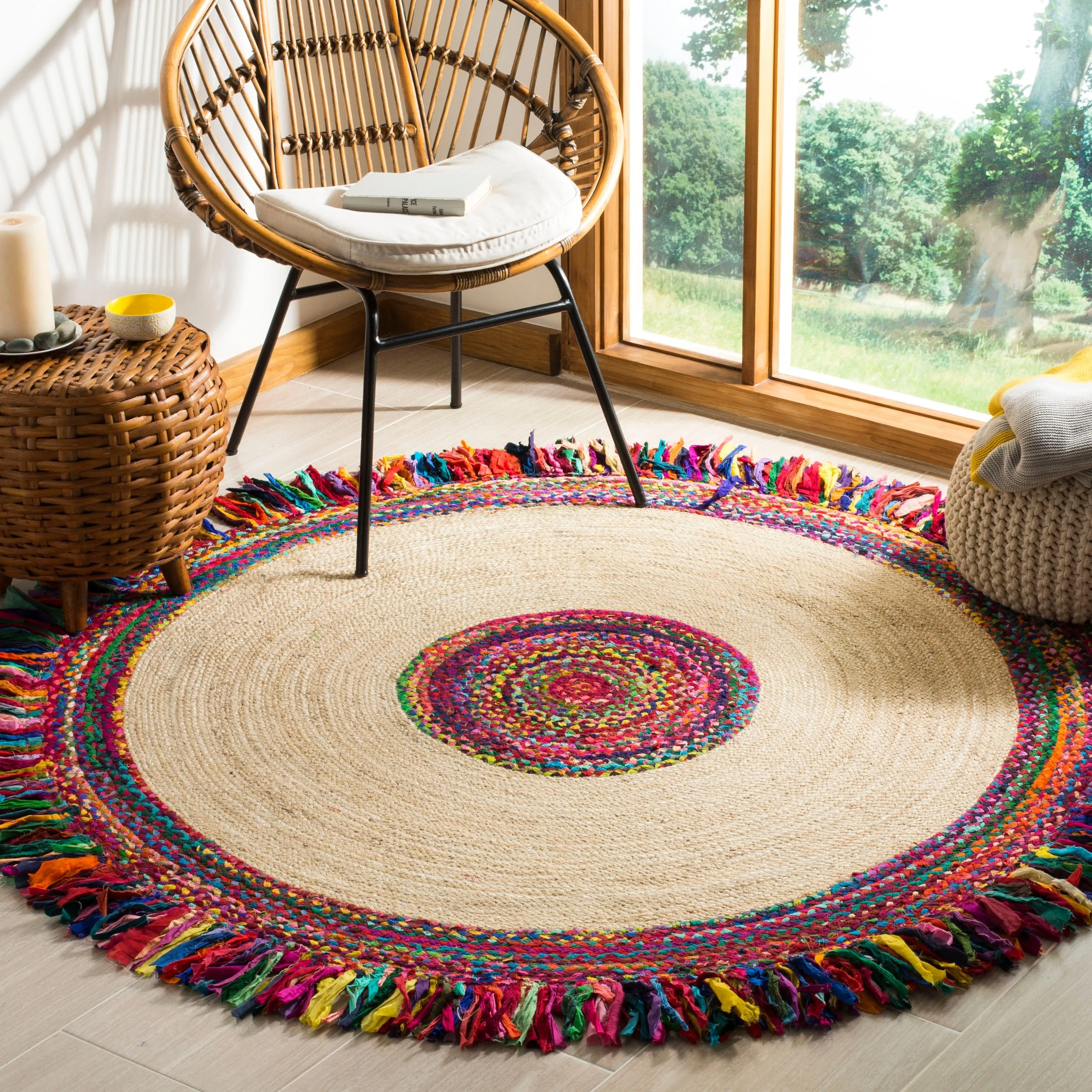 SAFAVIEH Handmade Cape Cod Telli Coastal Jute Rug with