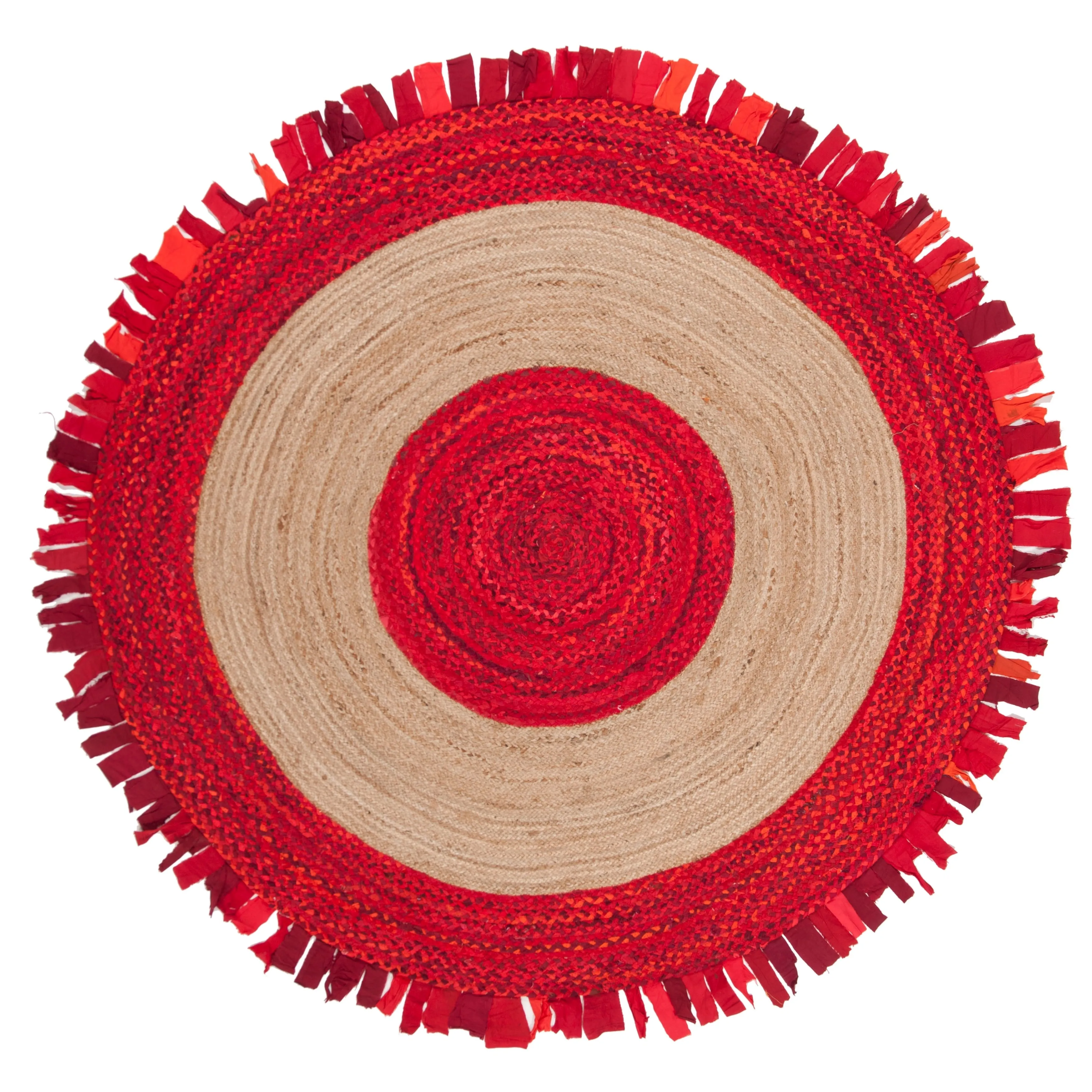 SAFAVIEH Handmade Cape Cod Wobke Jute Rug with Fringe