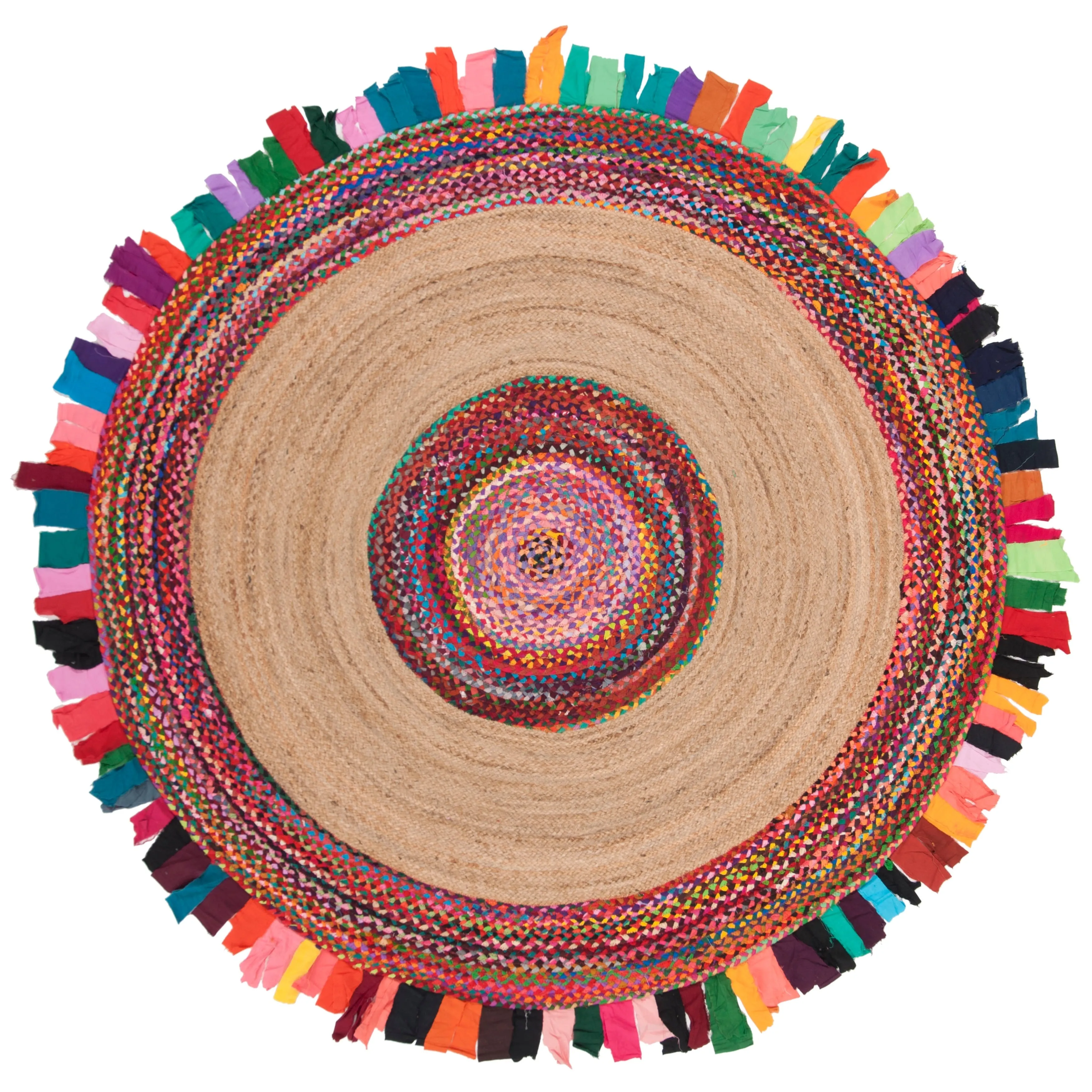 SAFAVIEH Handmade Cape Cod Wobke Jute Rug with Fringe