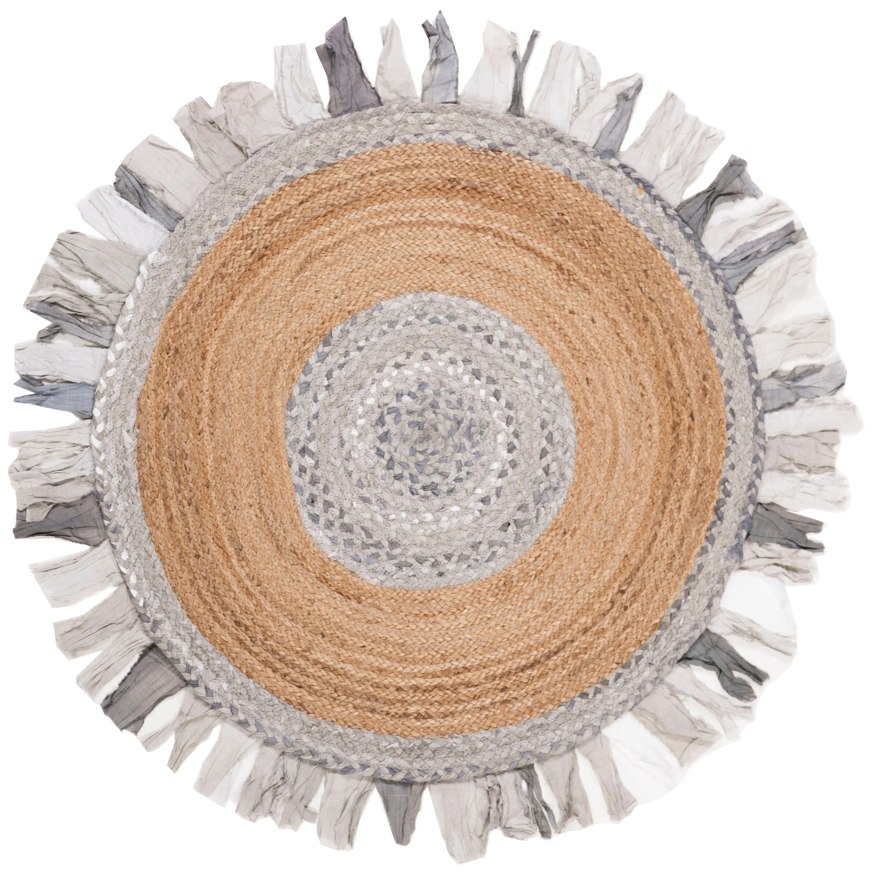 SAFAVIEH Handmade Cape Cod Wobke Jute Rug with Fringe