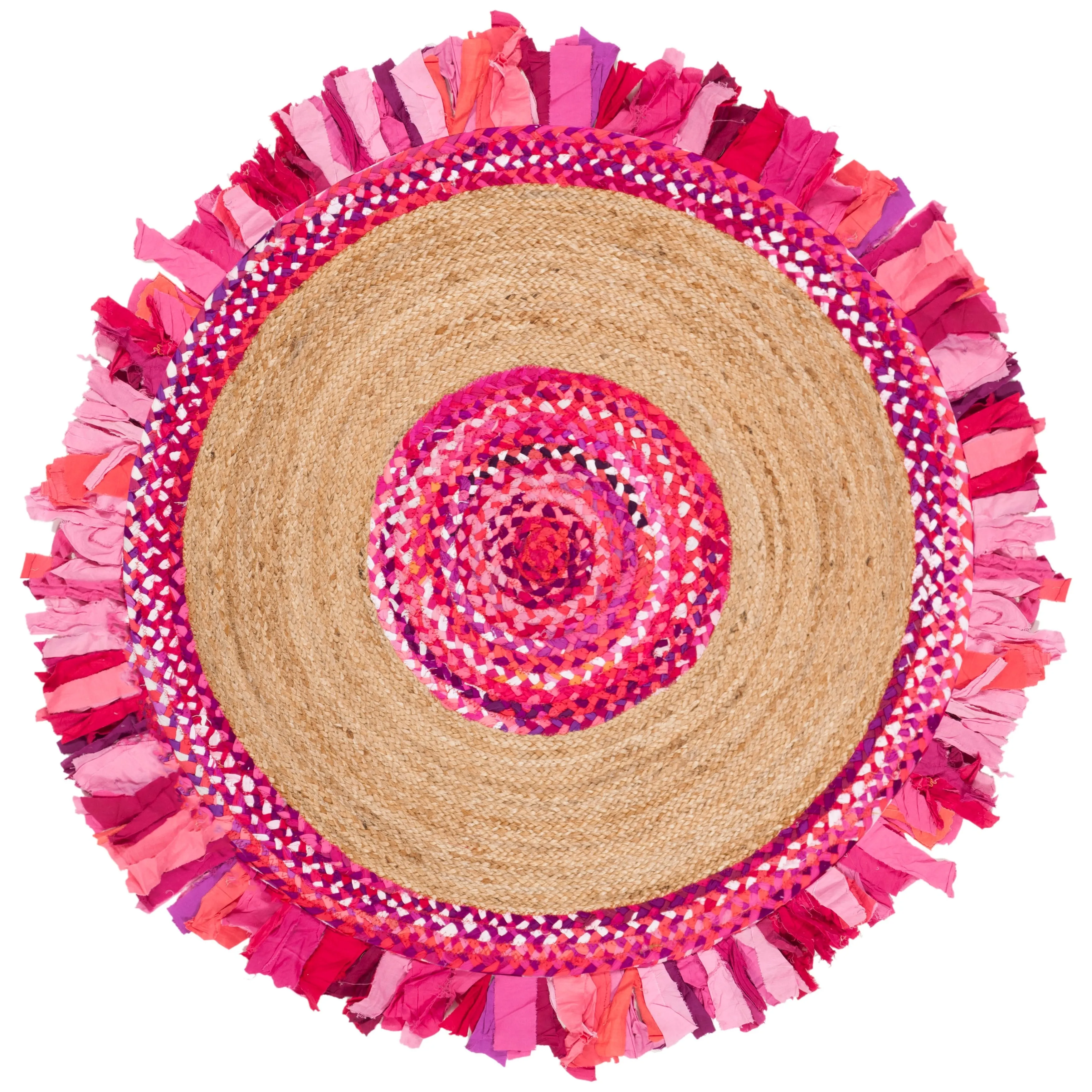SAFAVIEH Handmade Cape Cod Wobke Jute Rug with Fringe