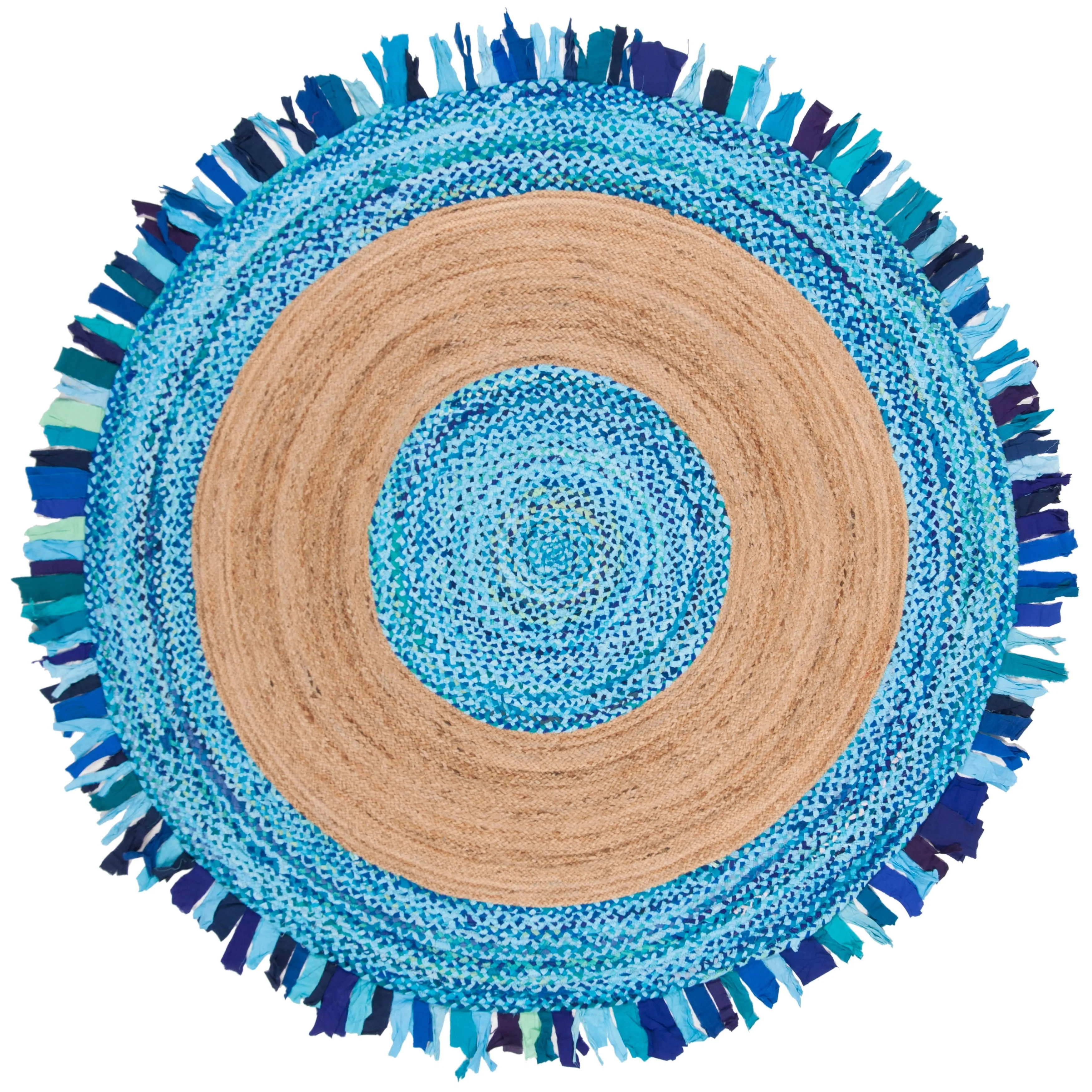 SAFAVIEH Handmade Cape Cod Wobke Jute Rug with Fringe