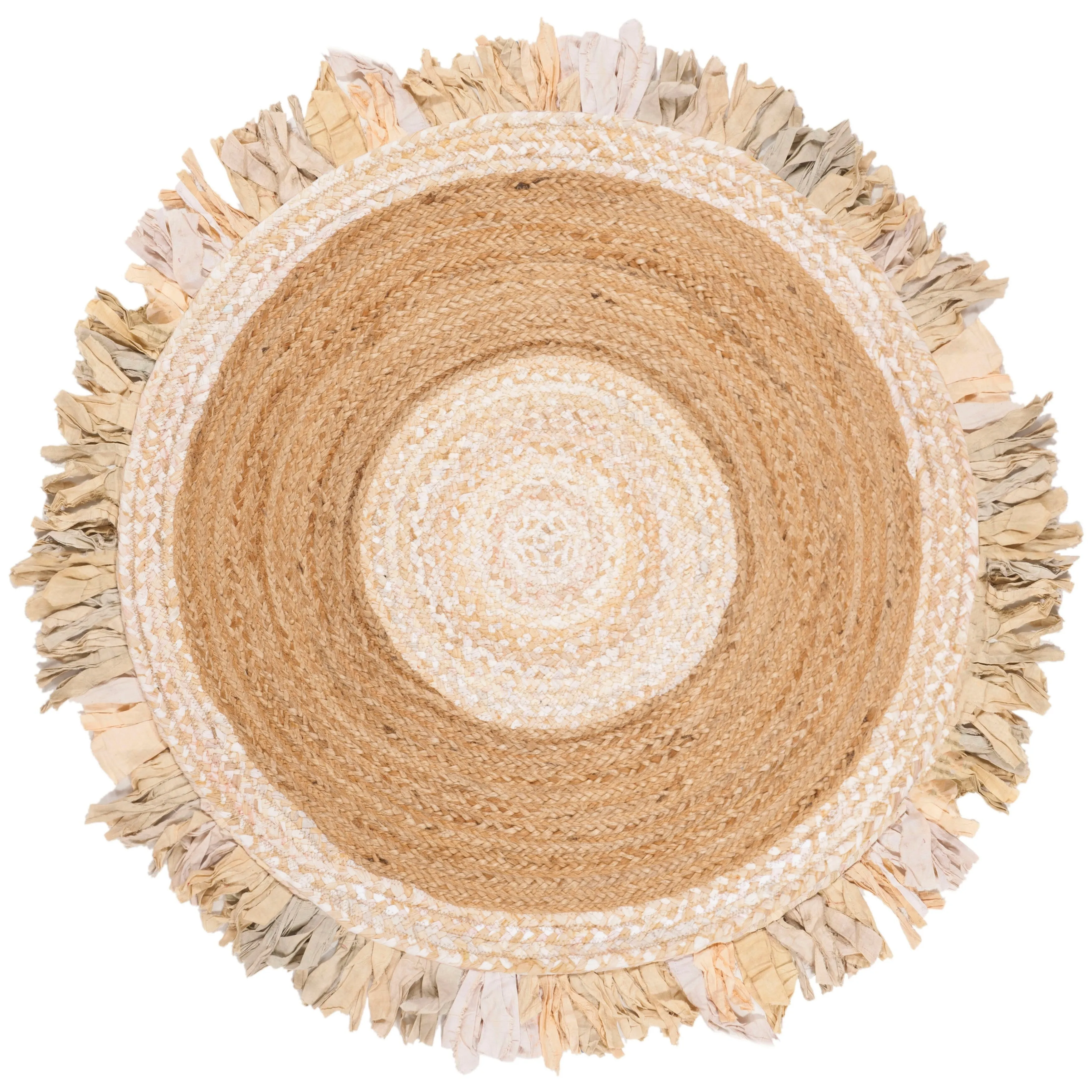 SAFAVIEH Handmade Cape Cod Wobke Jute Rug with Fringe