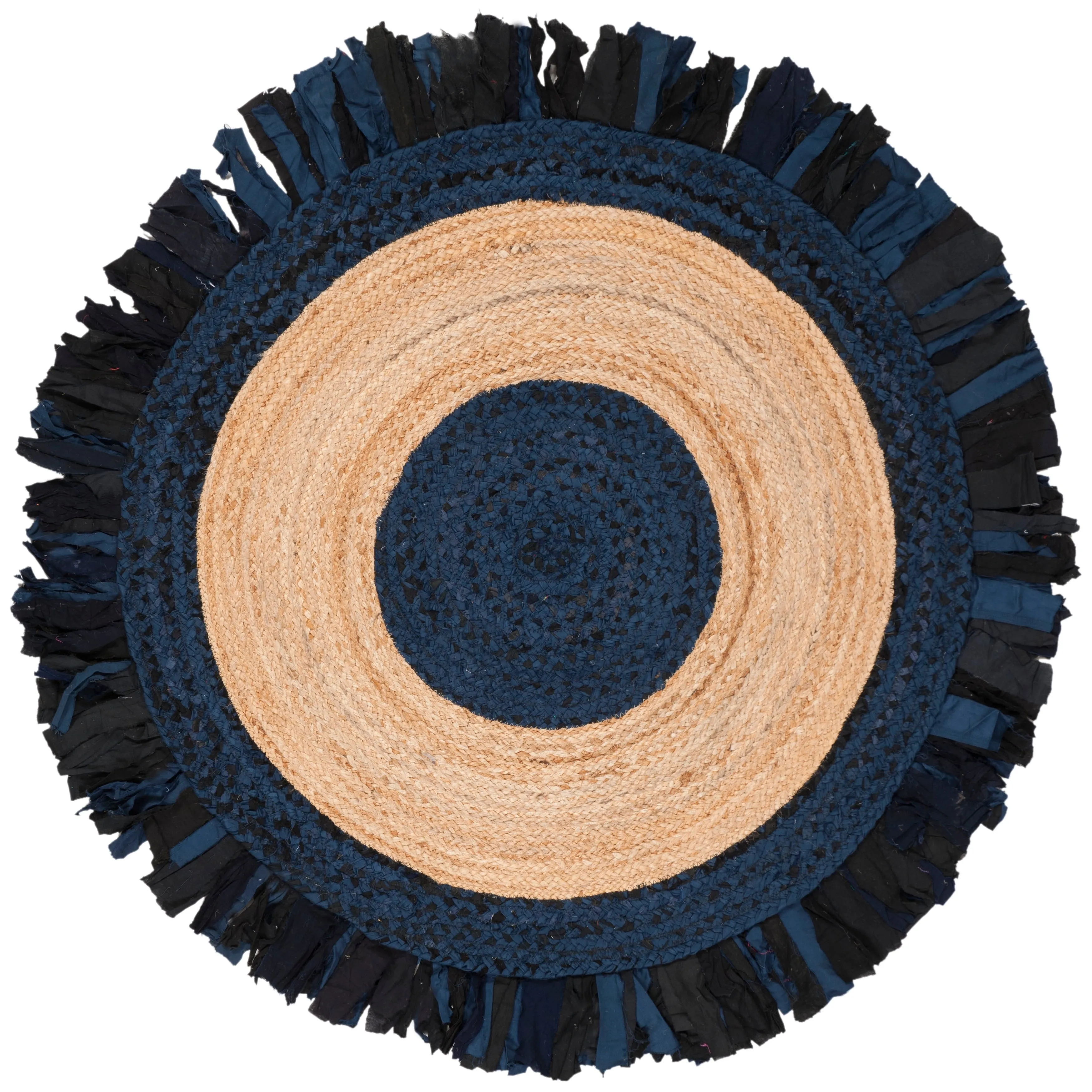 SAFAVIEH Handmade Cape Cod Wobke Jute Rug with Fringe