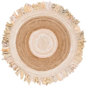 SAFAVIEH Handmade Cape Cod Wobke Jute Rug with Fringe
