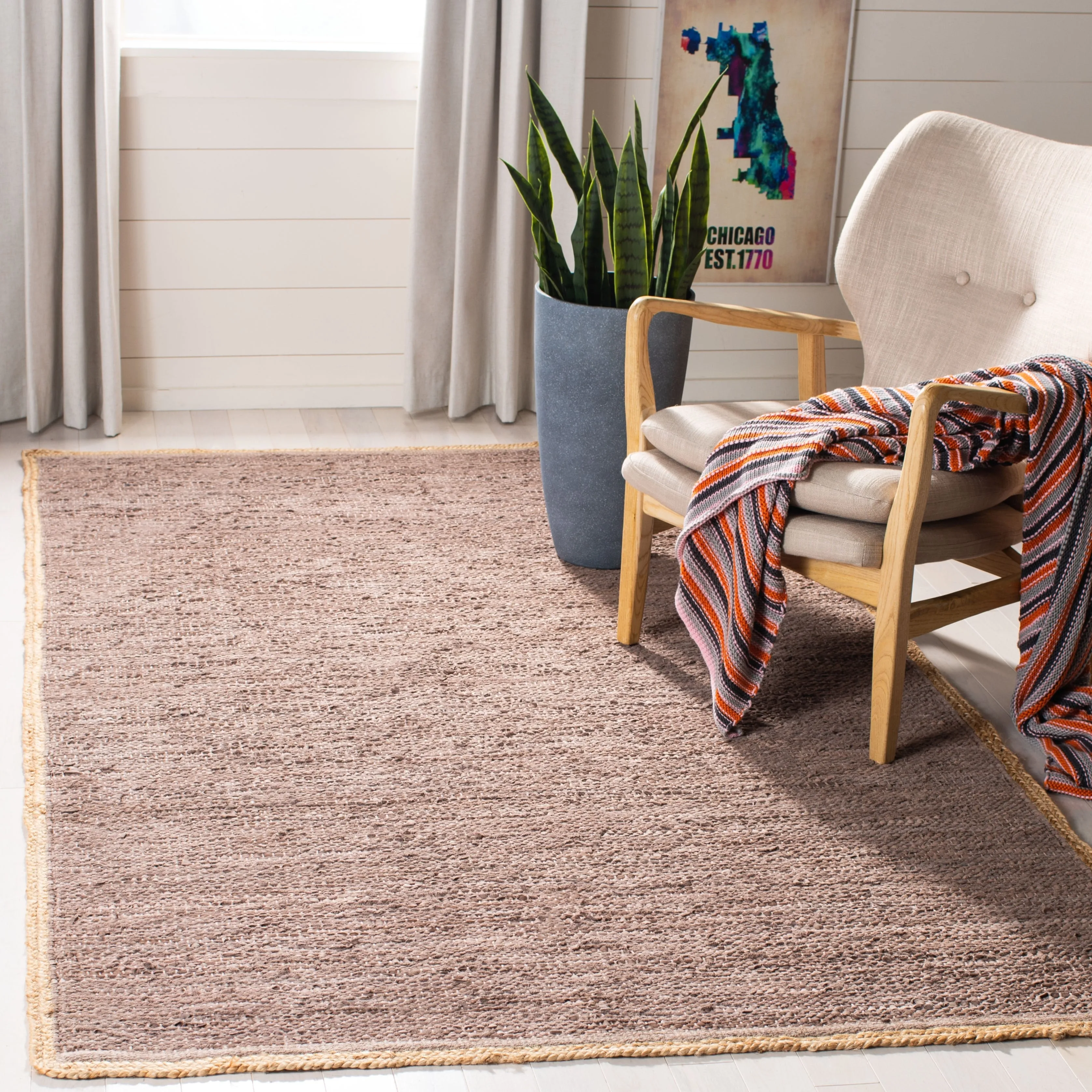 SAFAVIEH Handmade Cape Cod Xanum Coastal Jute Rug