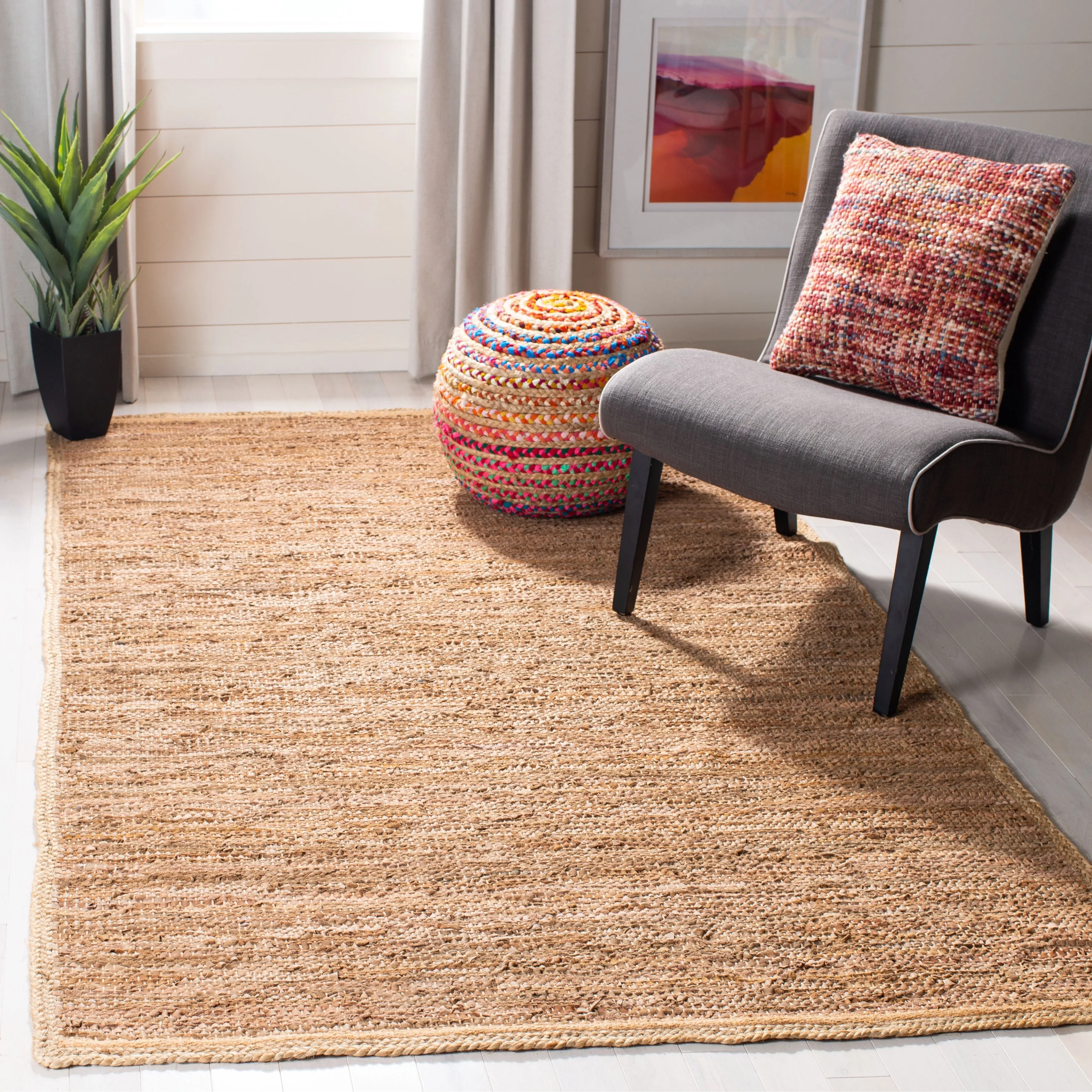 SAFAVIEH Handmade Cape Cod Xanum Coastal Jute Rug