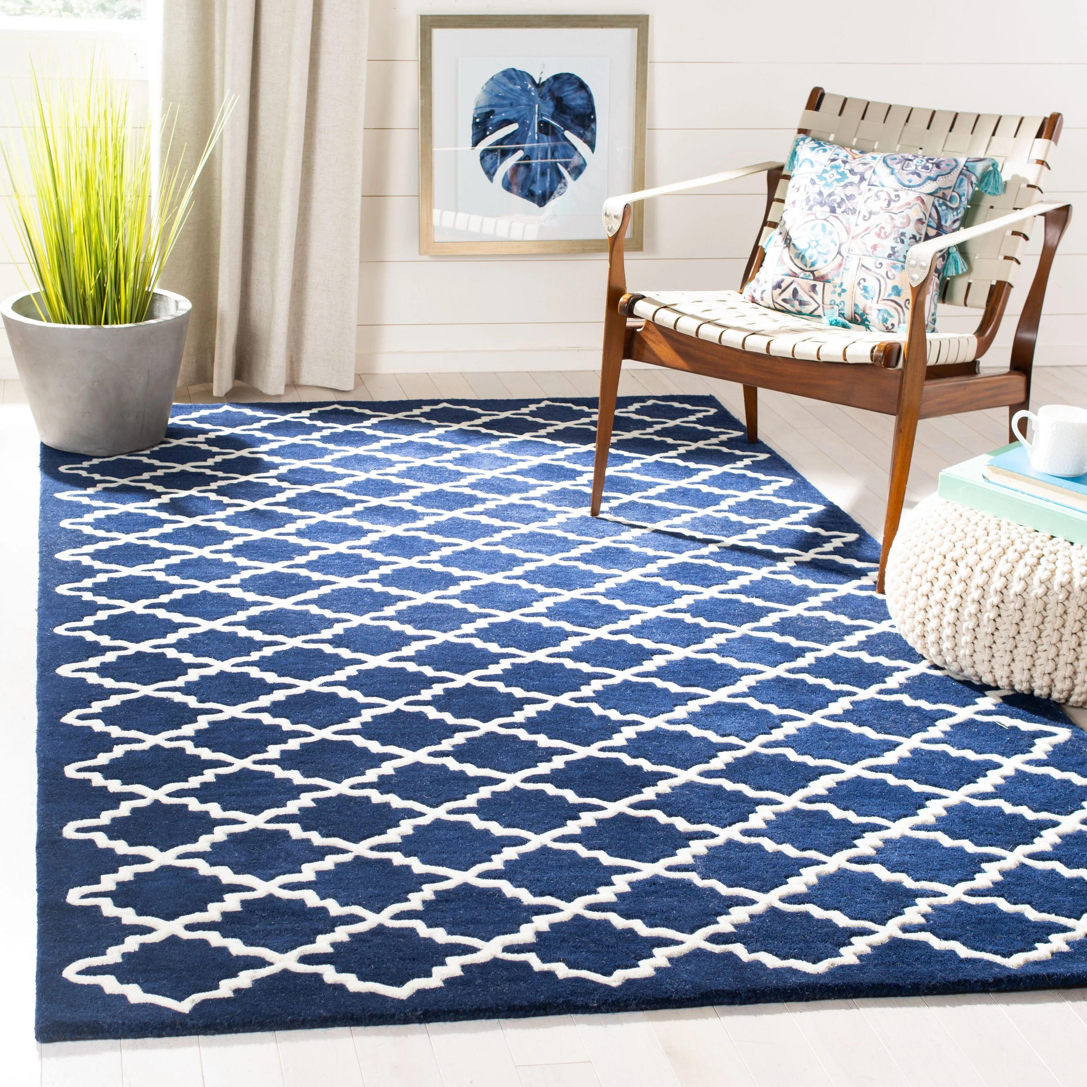 SAFAVIEH Handmade Chatham Slavna Modern Moroccan Wool Rug