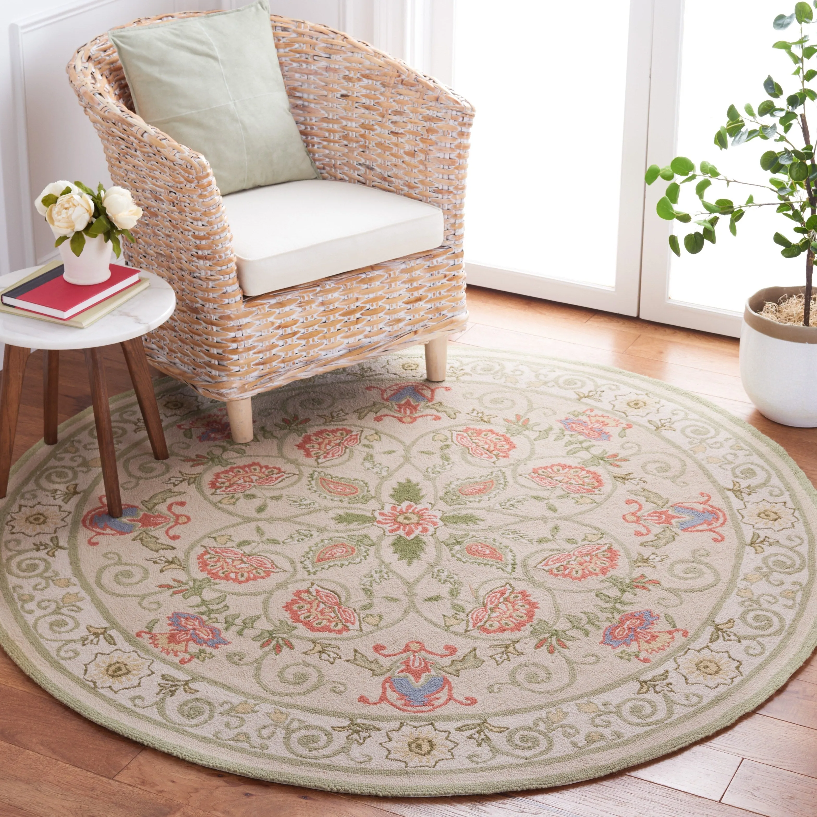 SAFAVIEH Handmade Chelsea Alecsandra French Country Wool Rug