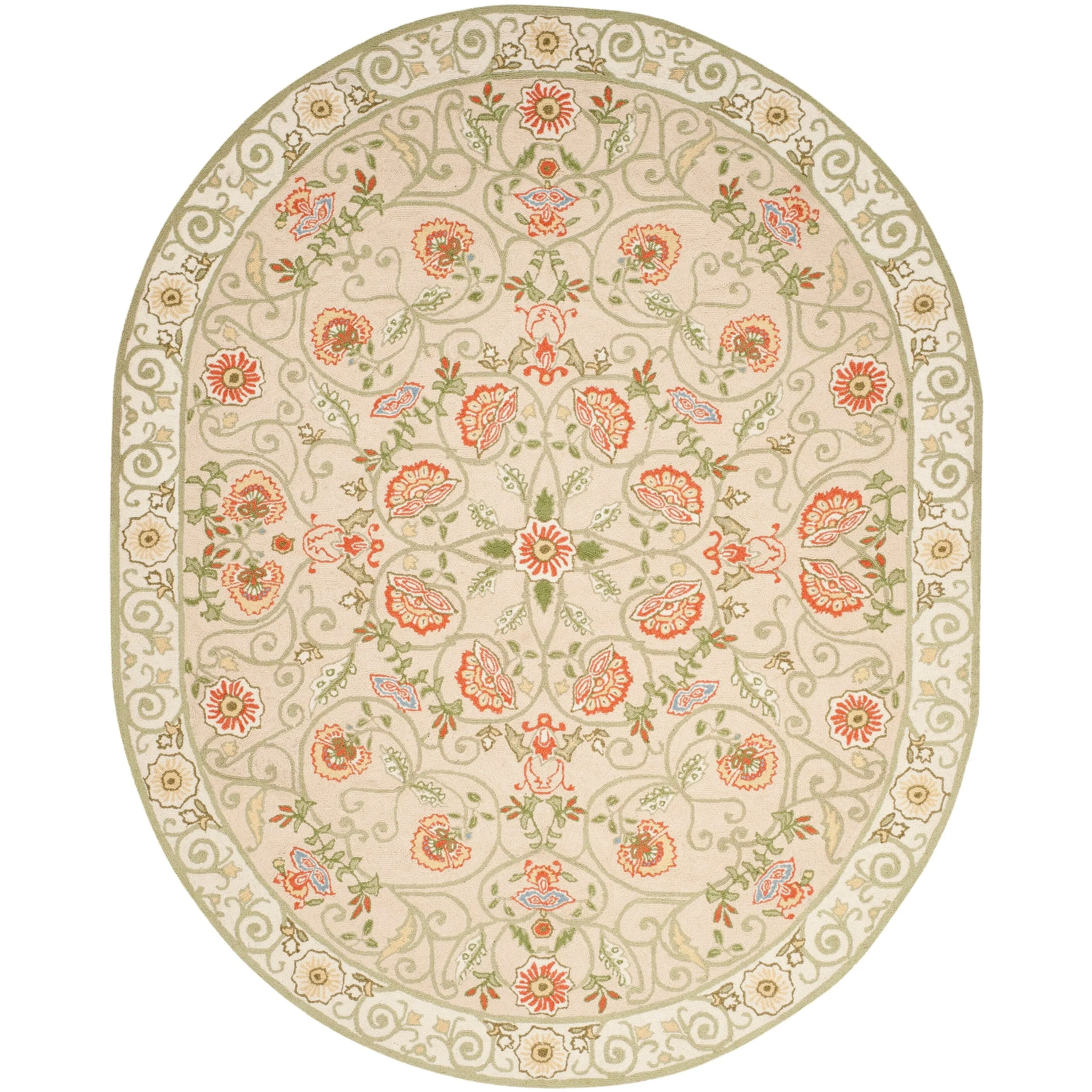 SAFAVIEH Handmade Chelsea Alecsandra French Country Wool Rug