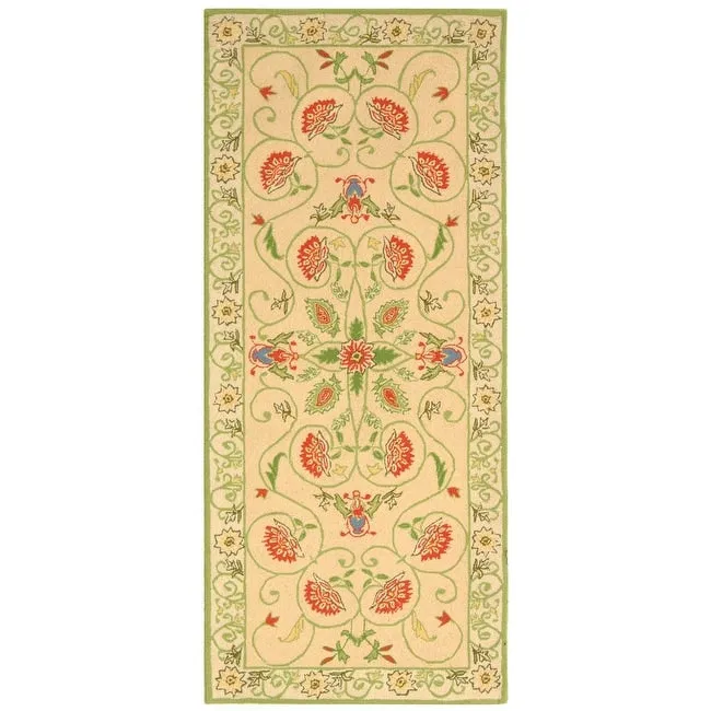 SAFAVIEH Handmade Chelsea Alecsandra French Country Wool Rug
