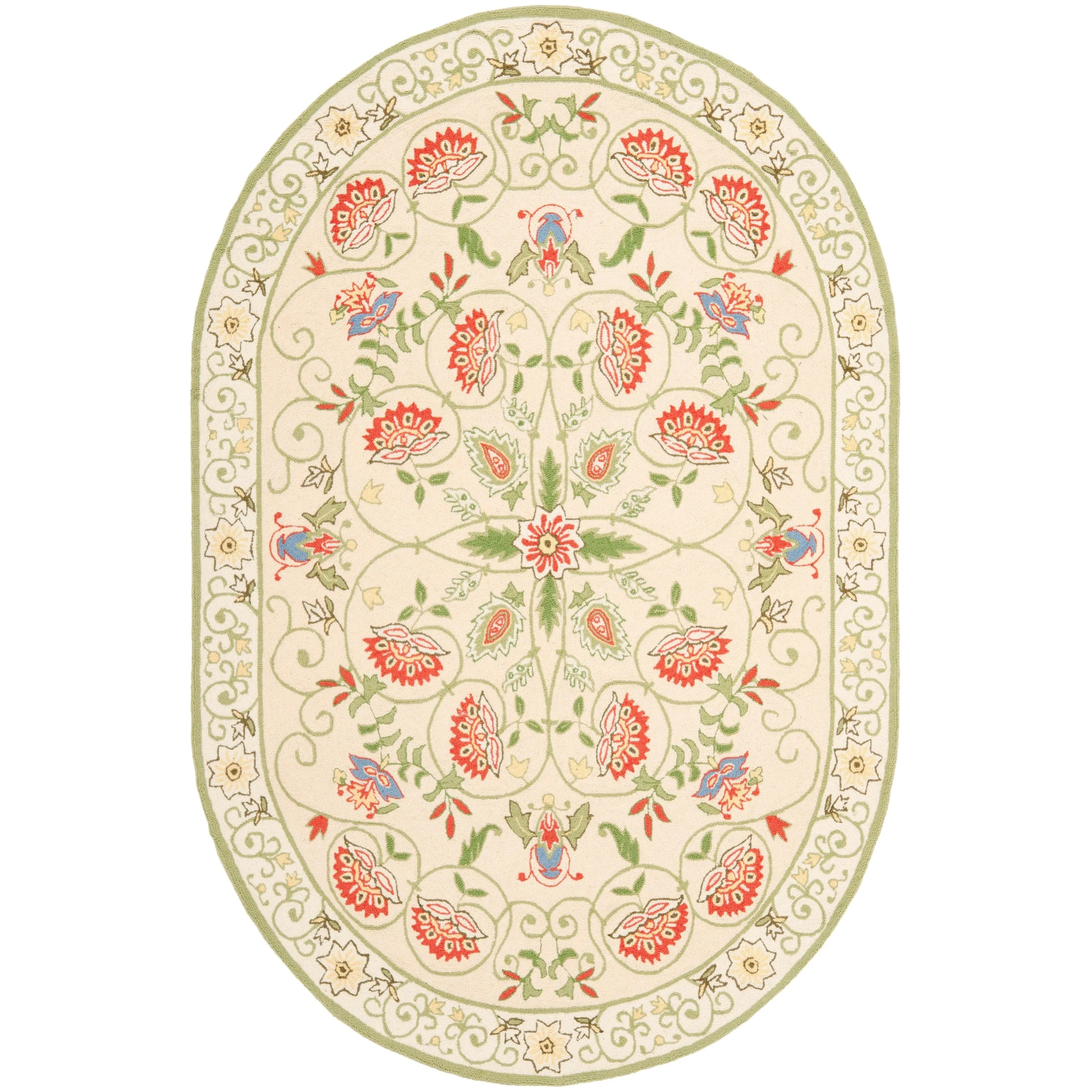 SAFAVIEH Handmade Chelsea Alecsandra French Country Wool Rug