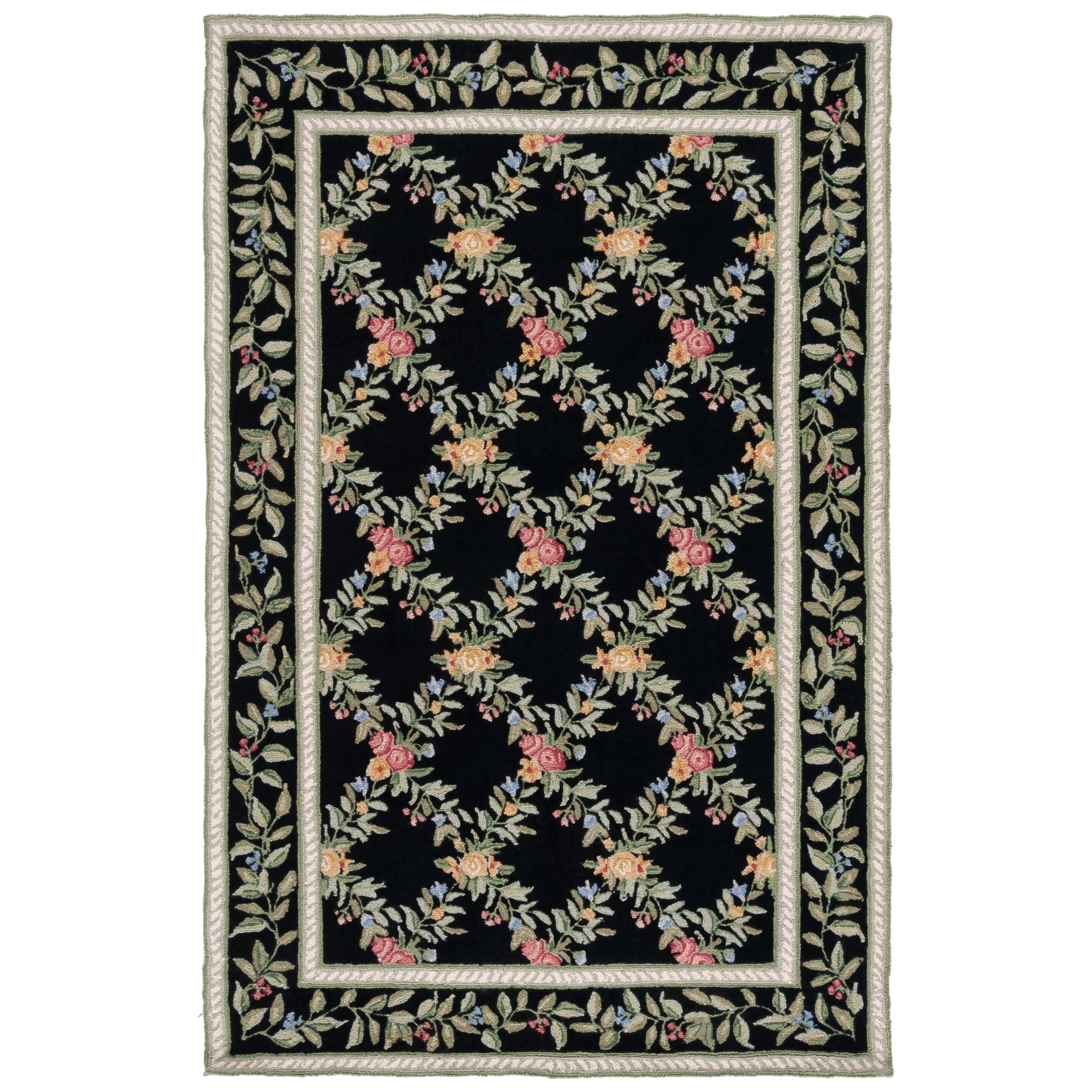 SAFAVIEH Handmade Chelsea Gulser Trellis French Country Wool Rug