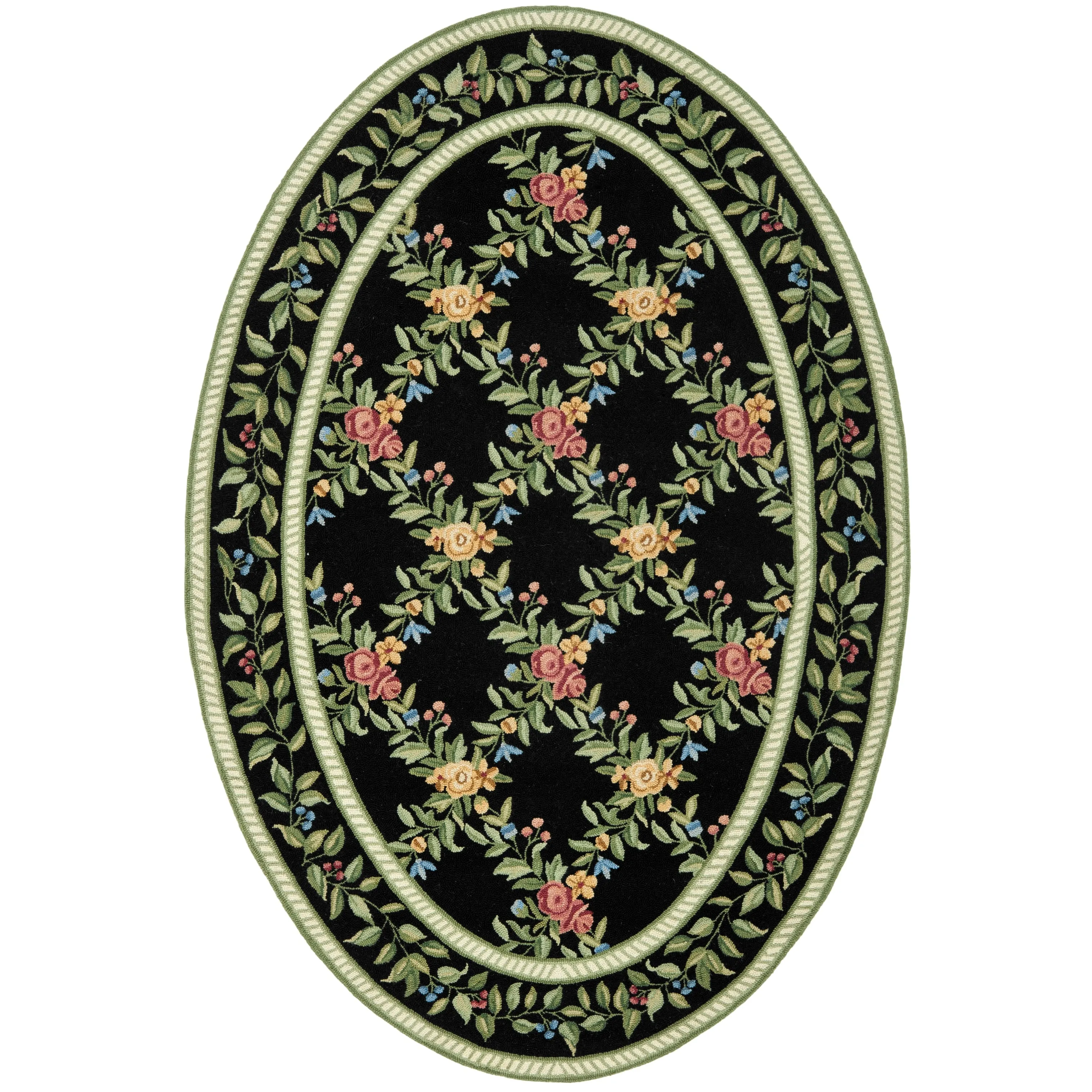 SAFAVIEH Handmade Chelsea Gulser Trellis French Country Wool Rug