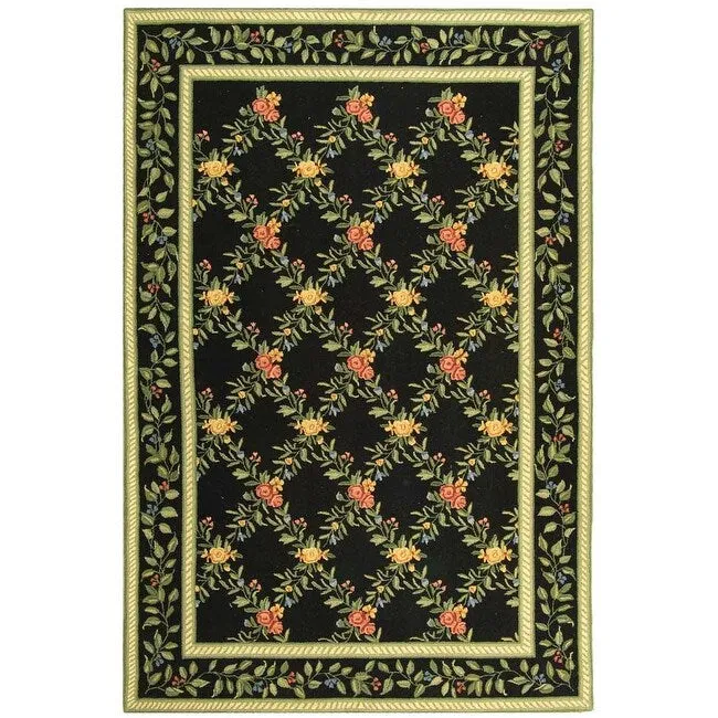 SAFAVIEH Handmade Chelsea Gulser Trellis French Country Wool Rug