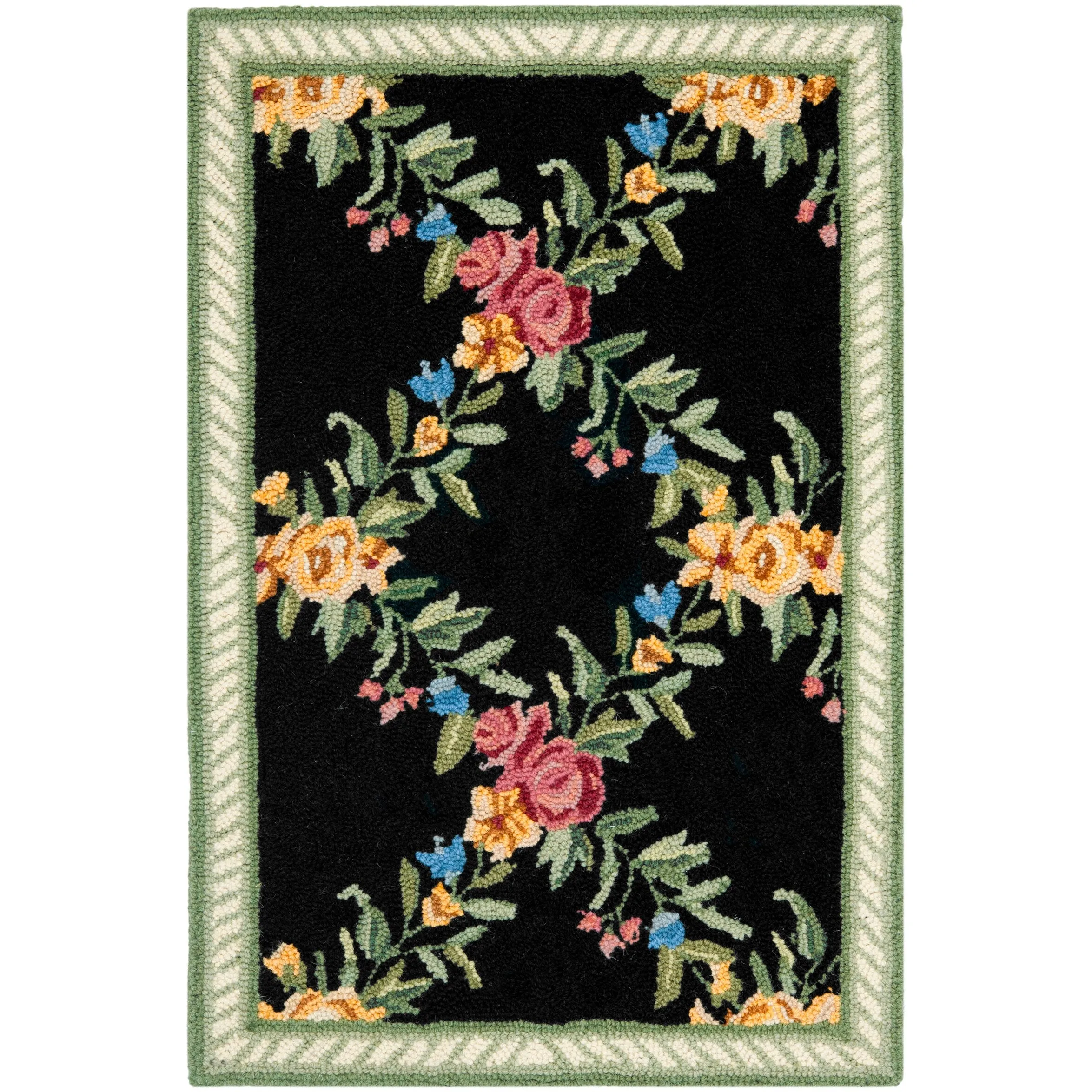 SAFAVIEH Handmade Chelsea Gulser Trellis French Country Wool Rug