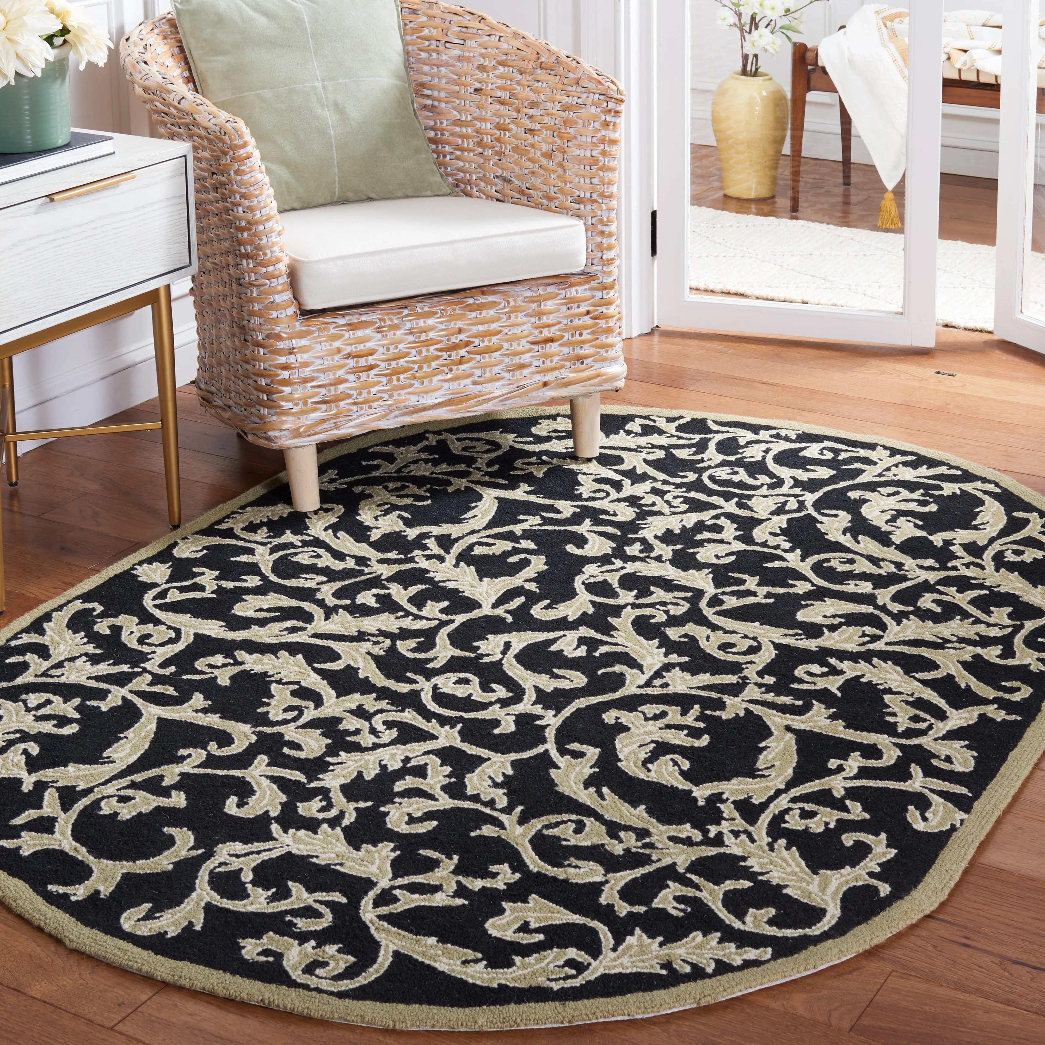 SAFAVIEH Handmade Chelsea Smita French Country Wool Rug