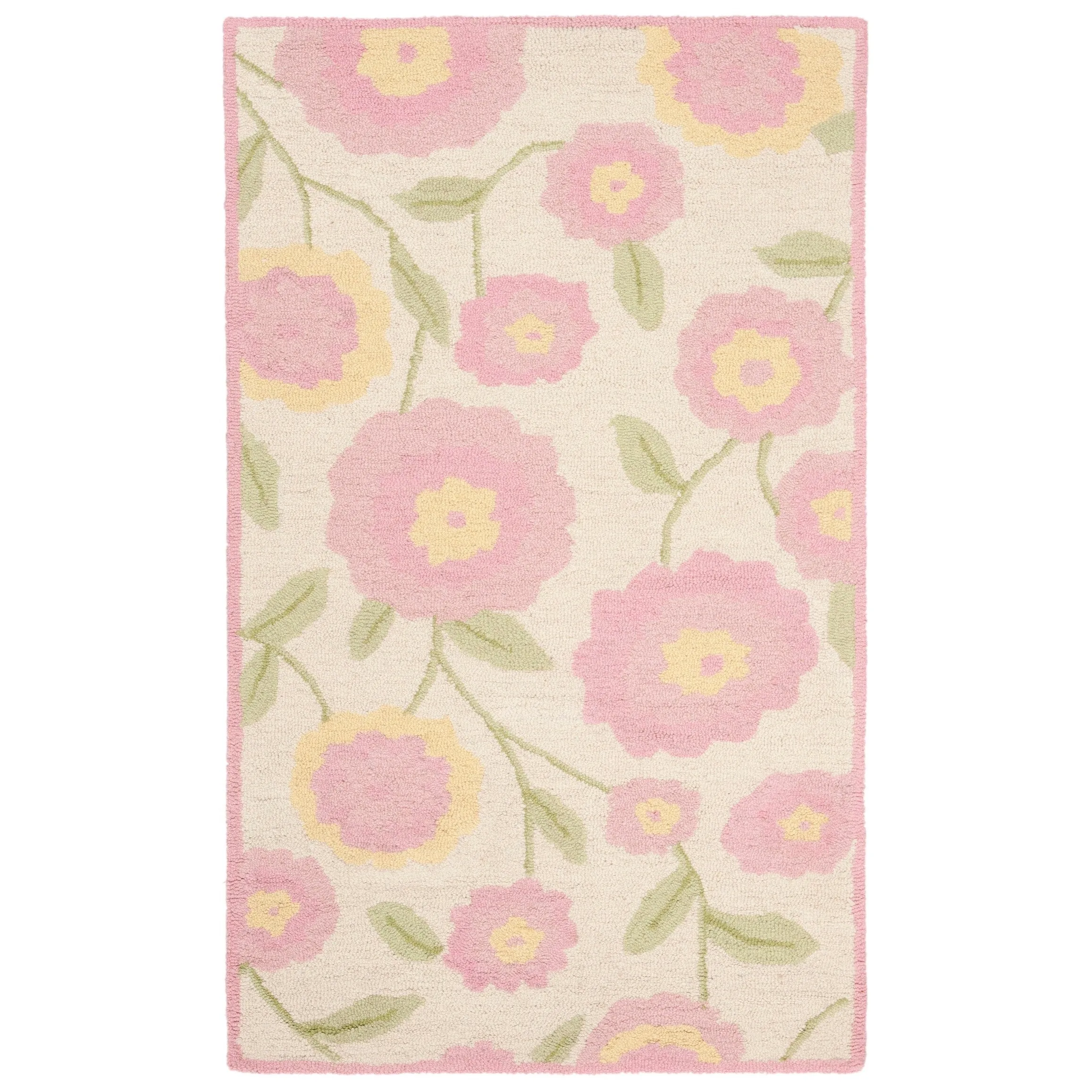 SAFAVIEH Handmade Children's Spring Heidbra Ivory New Zealand Wool Rug