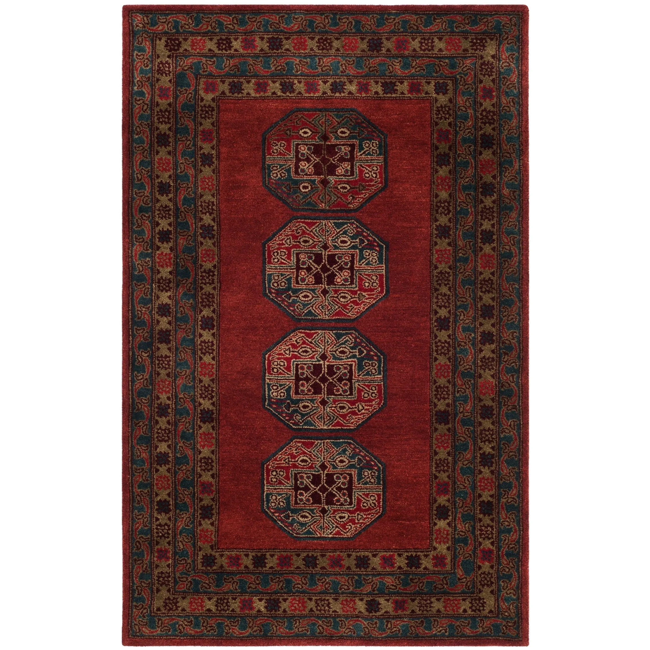 SAFAVIEH Handmade Heritage Katla Traditional Oriental Wool Rug