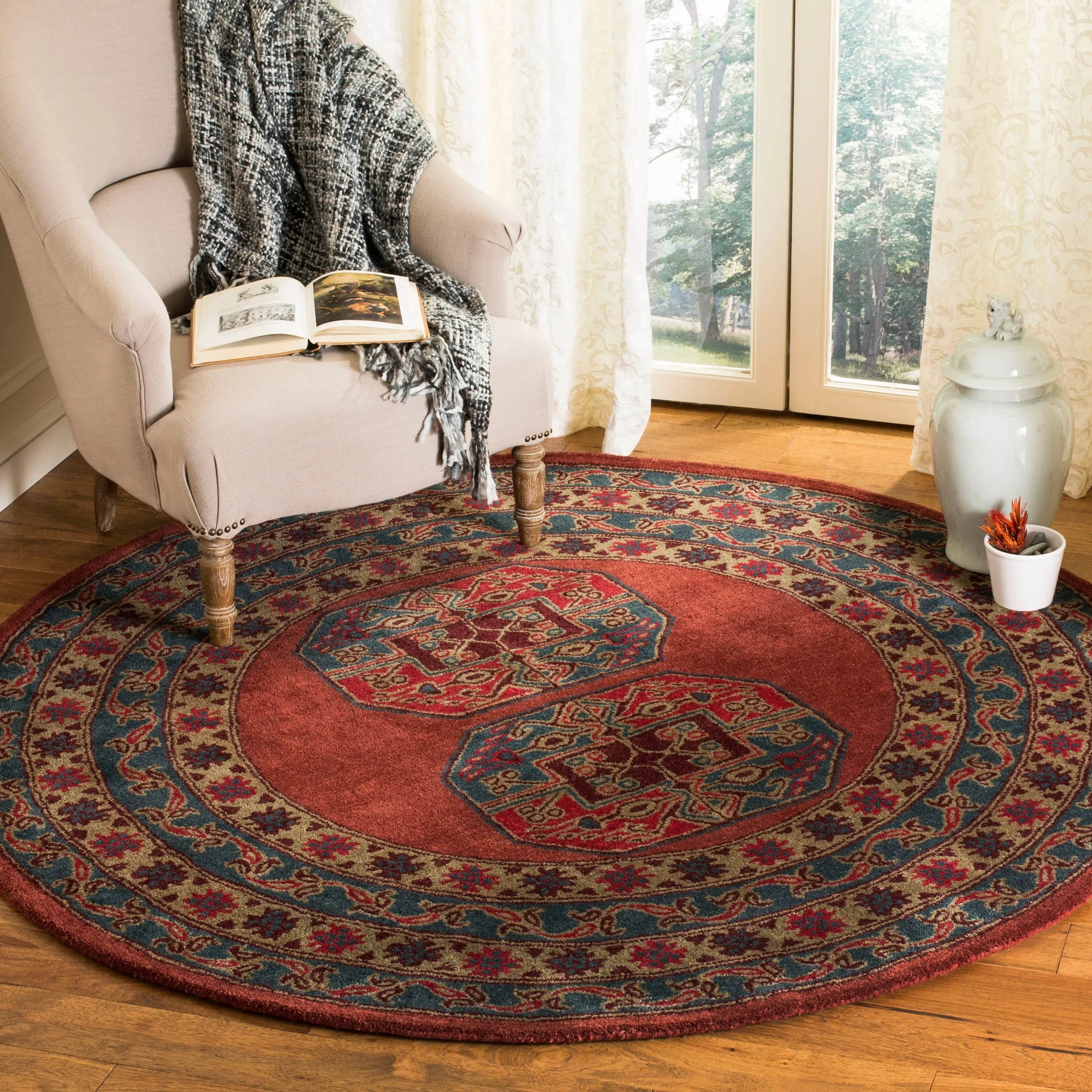 SAFAVIEH Handmade Heritage Katla Traditional Oriental Wool Rug