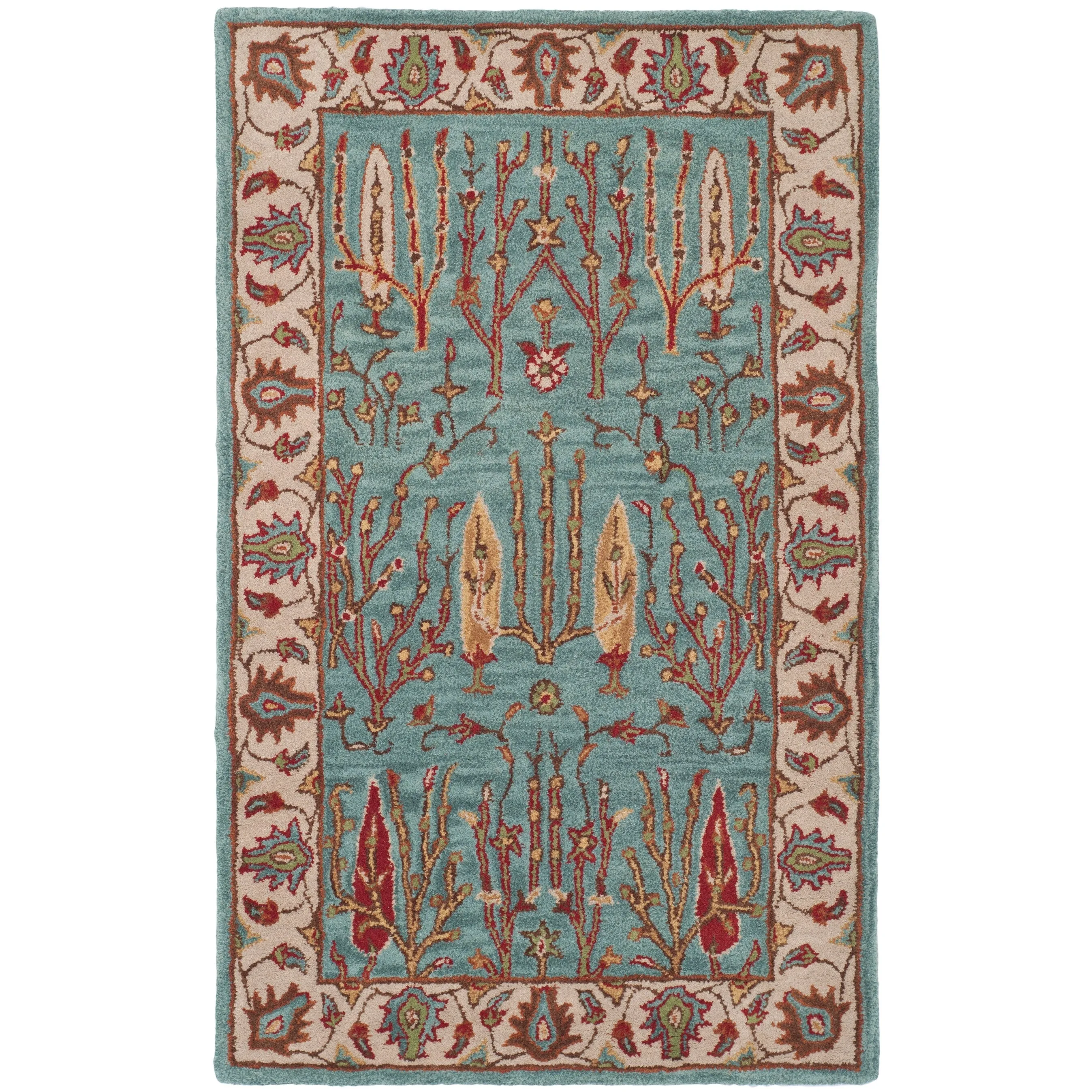SAFAVIEH Handmade Heritage Sweet Heart Traditional Oriental Wool Rug
