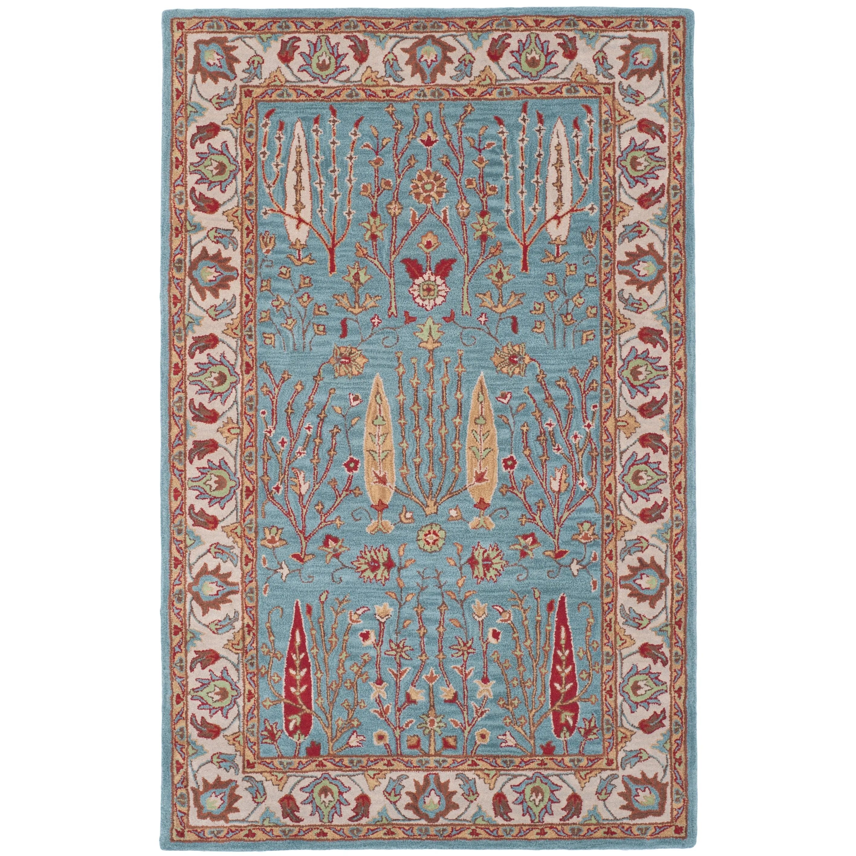 SAFAVIEH Handmade Heritage Sweet Heart Traditional Oriental Wool Rug