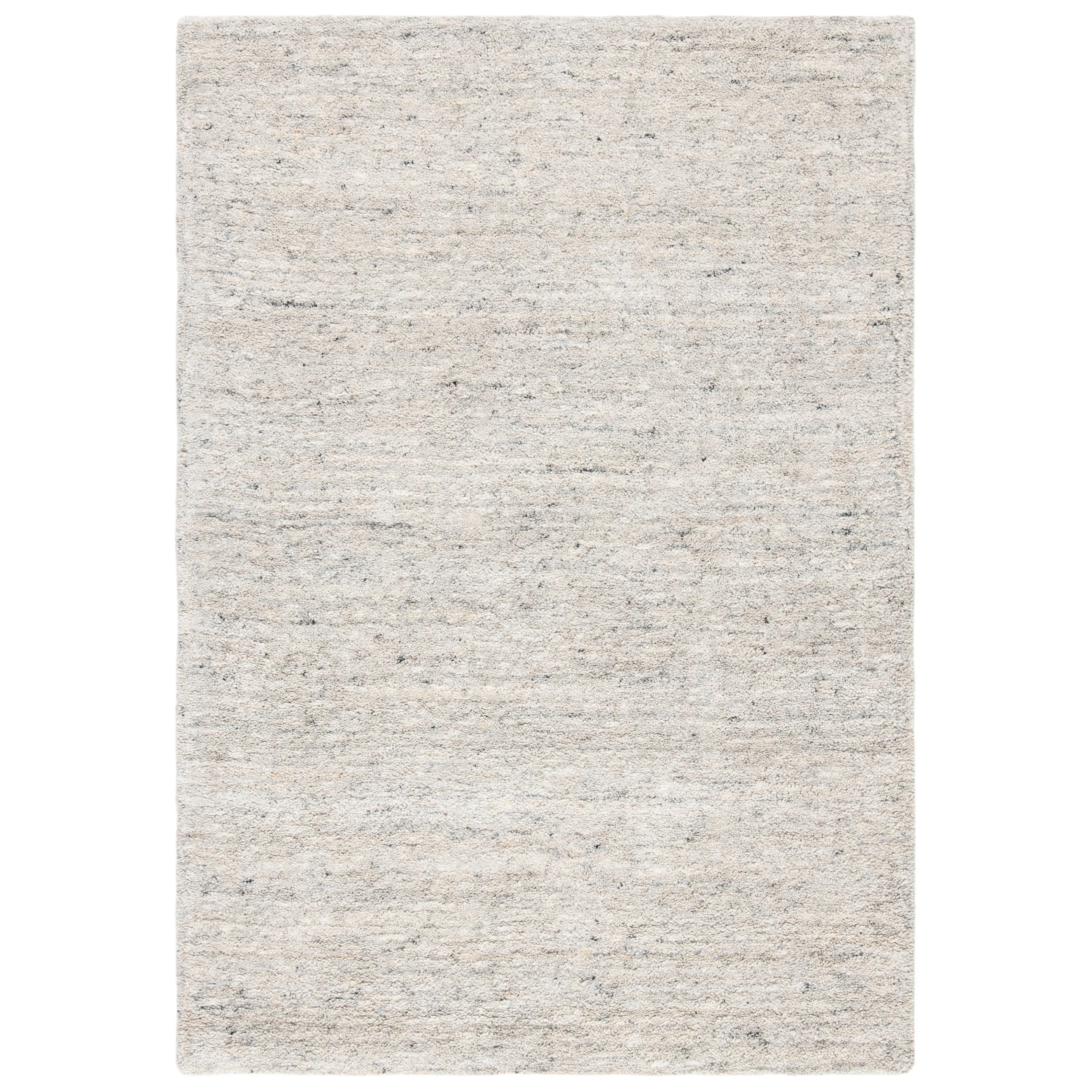 SAFAVIEH Handmade Himalaya Deco Frame & Contemporary Solid Ivory Wool