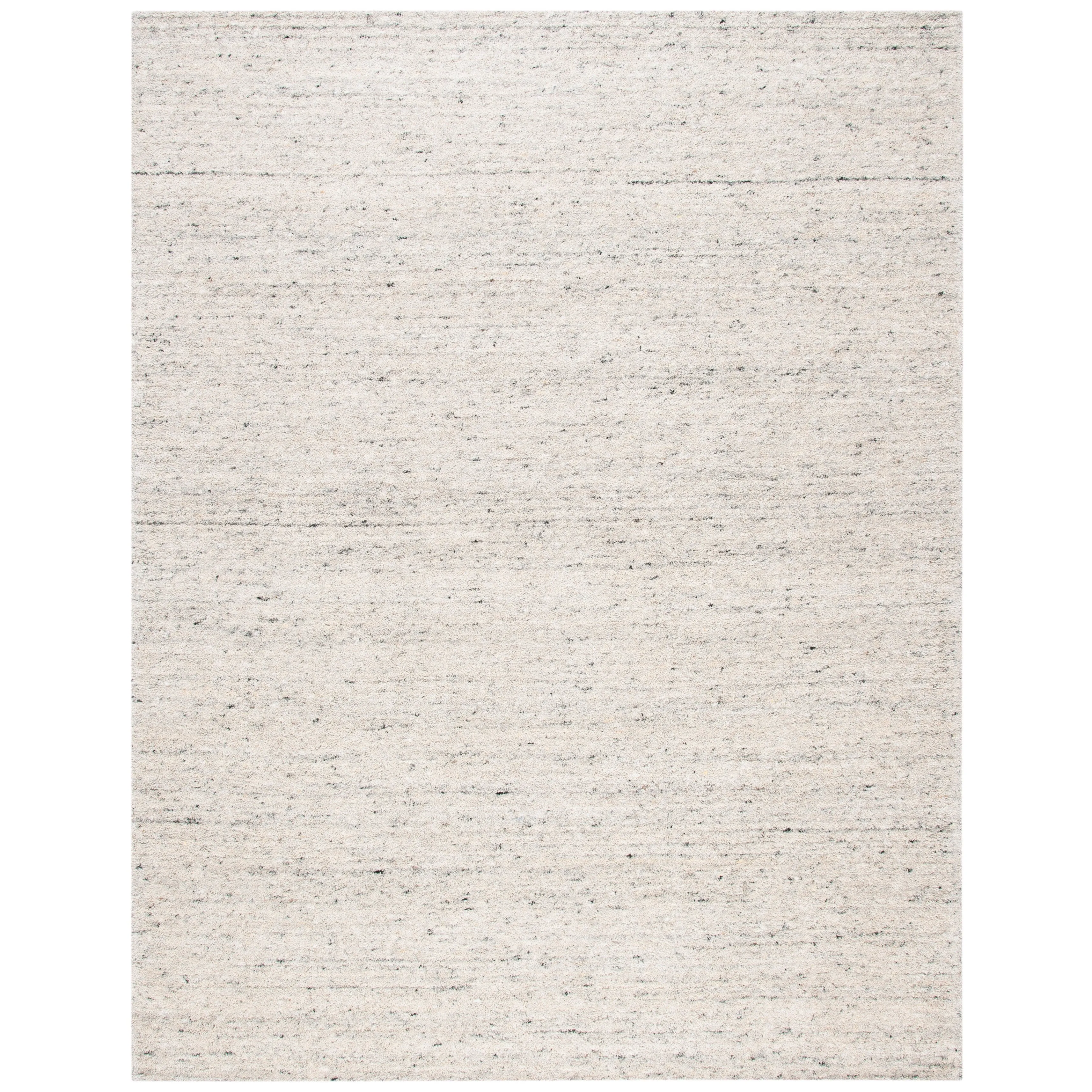 SAFAVIEH Handmade Himalaya Deco Frame & Contemporary Solid Ivory Wool