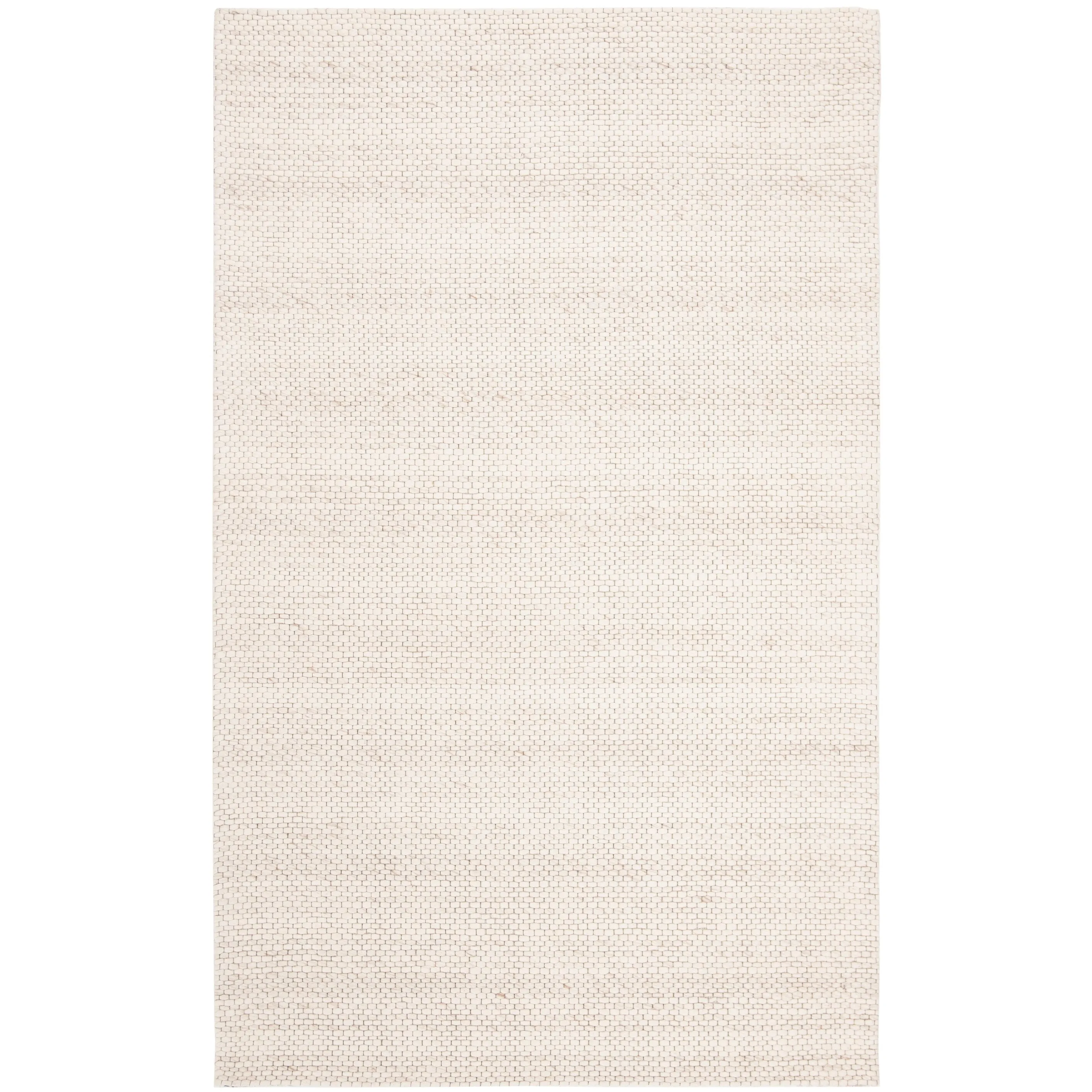 SAFAVIEH Handmade Marbella Arianne Stripe Beige/Brown Wool Rug