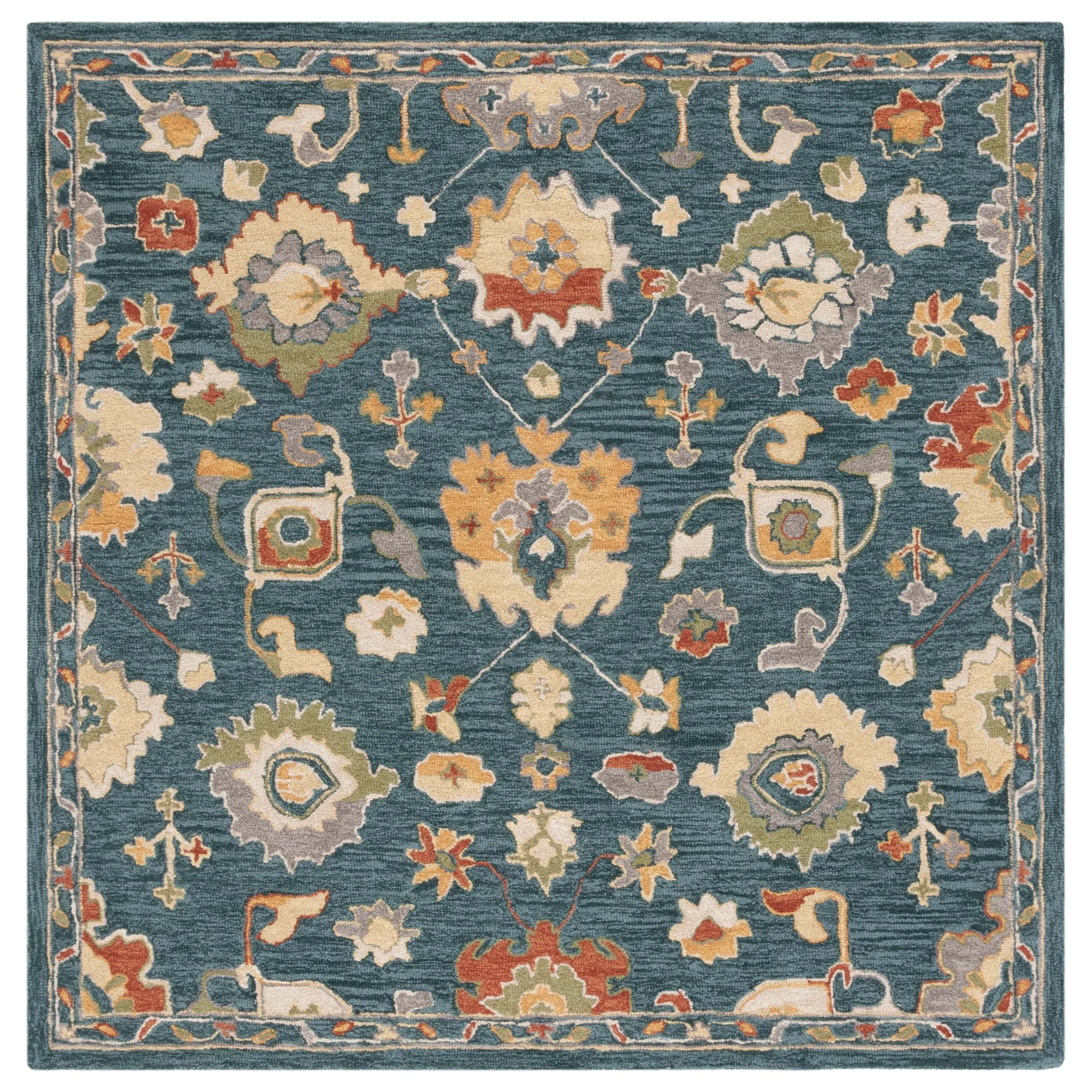 SAFAVIEH Handmade Metro Gilette French Country Floral Wool Rug